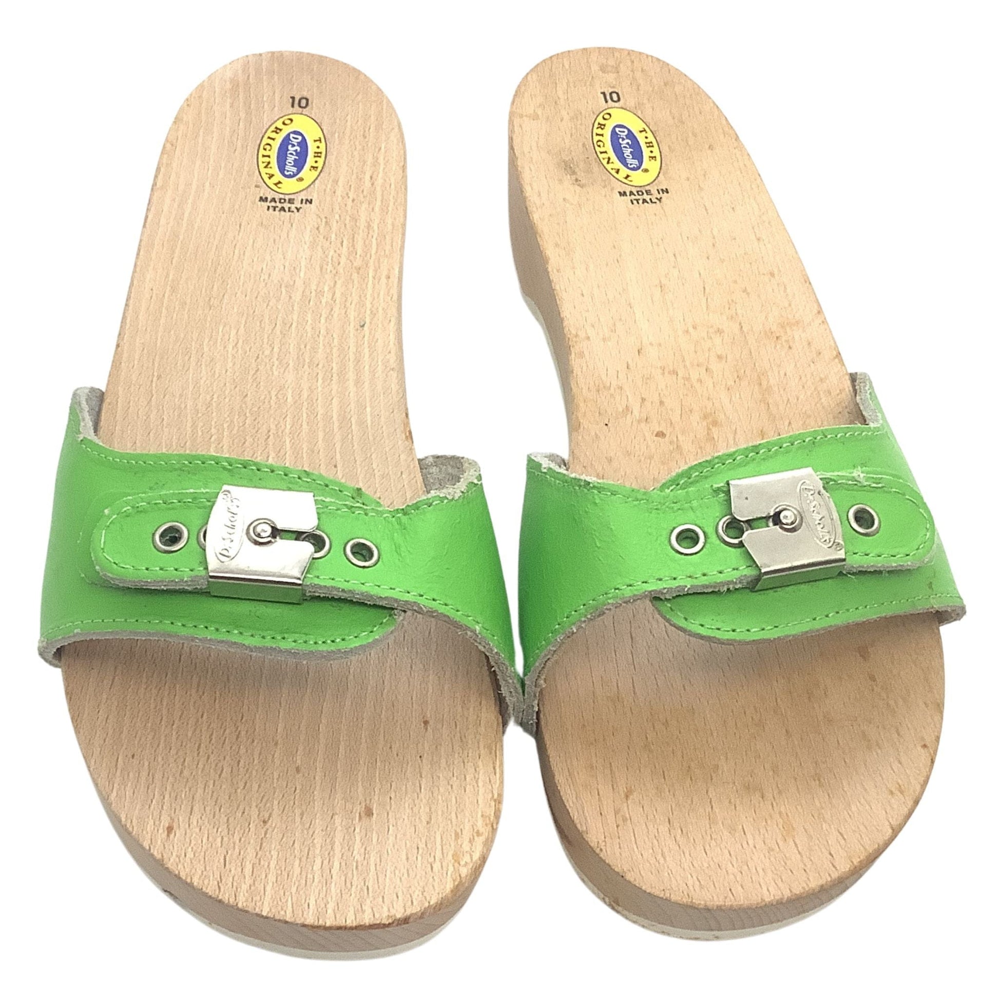 Dr Scholl's Green Sandals - Vintage 1990s Made in Italy