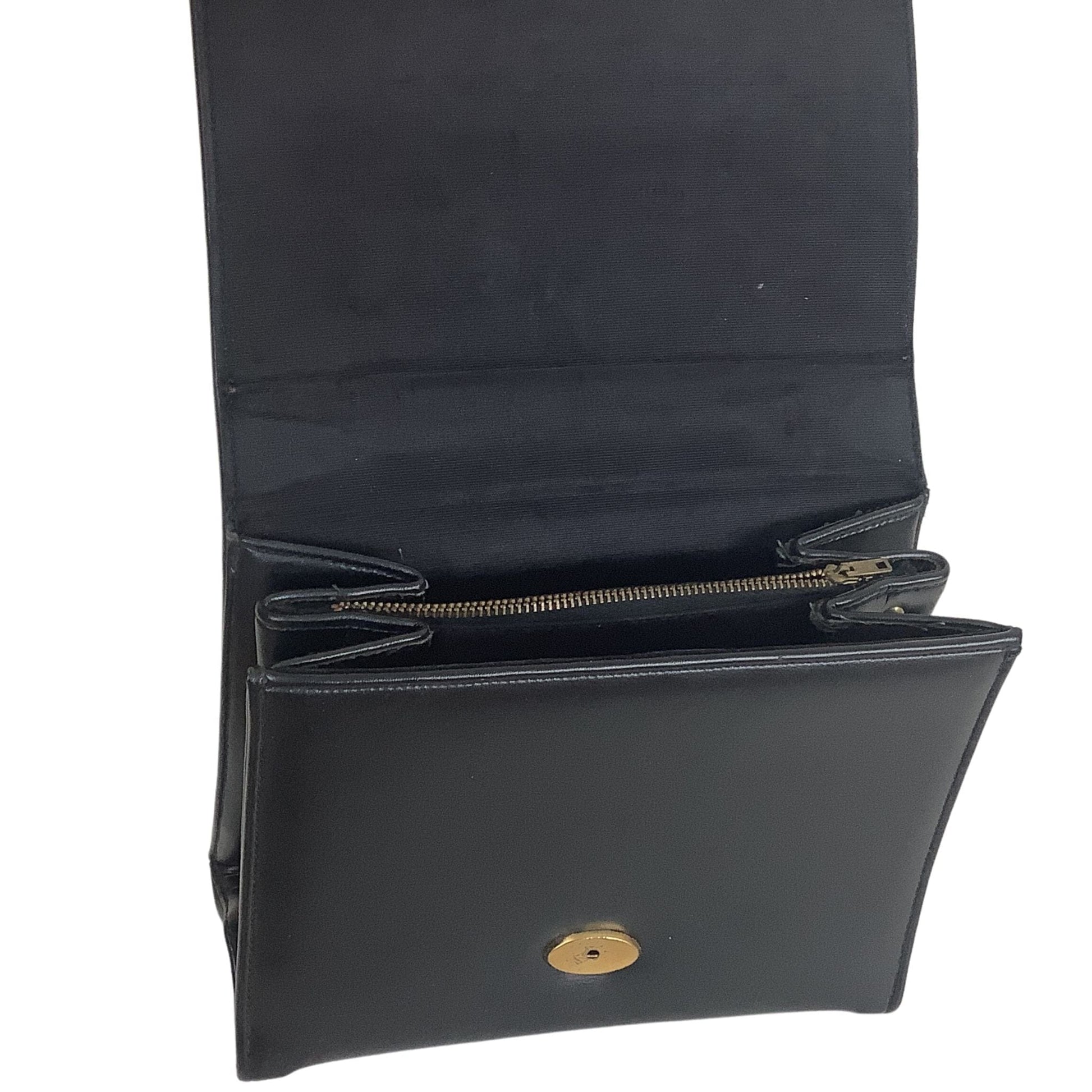 Elegant Black Leather Purse