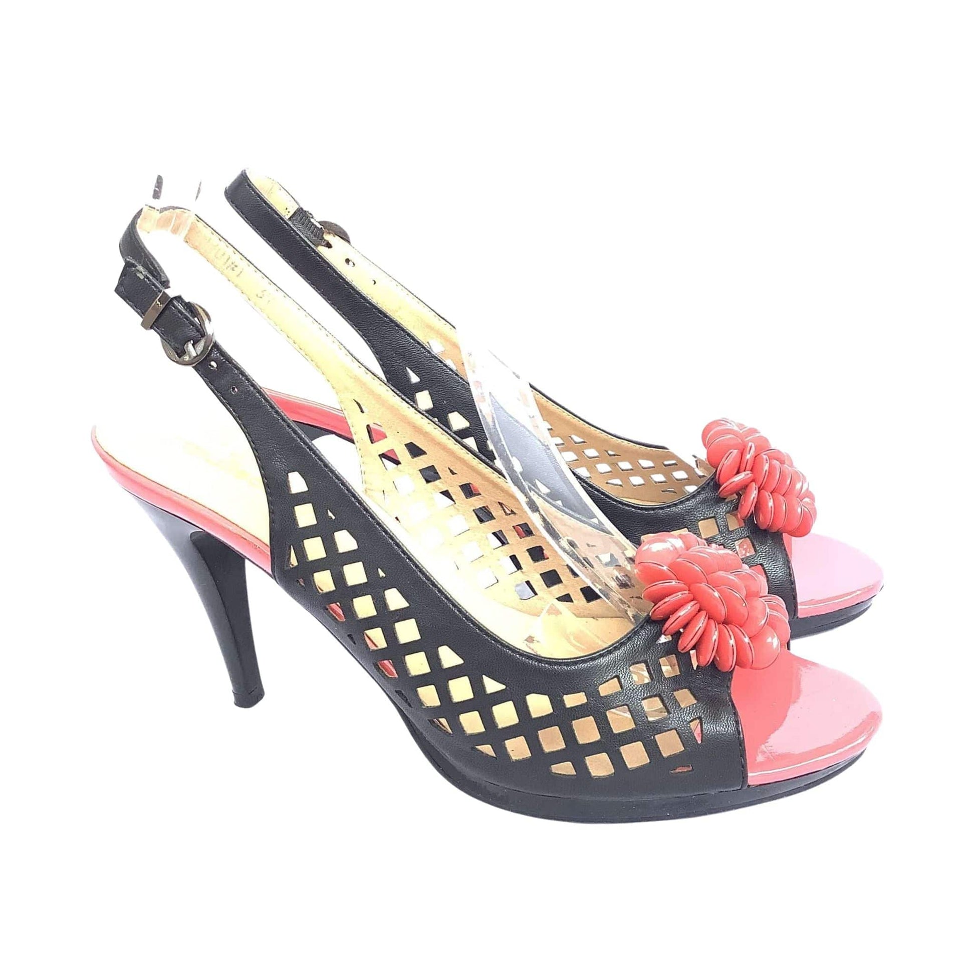 Black Stiletto Heels Laser-Cut