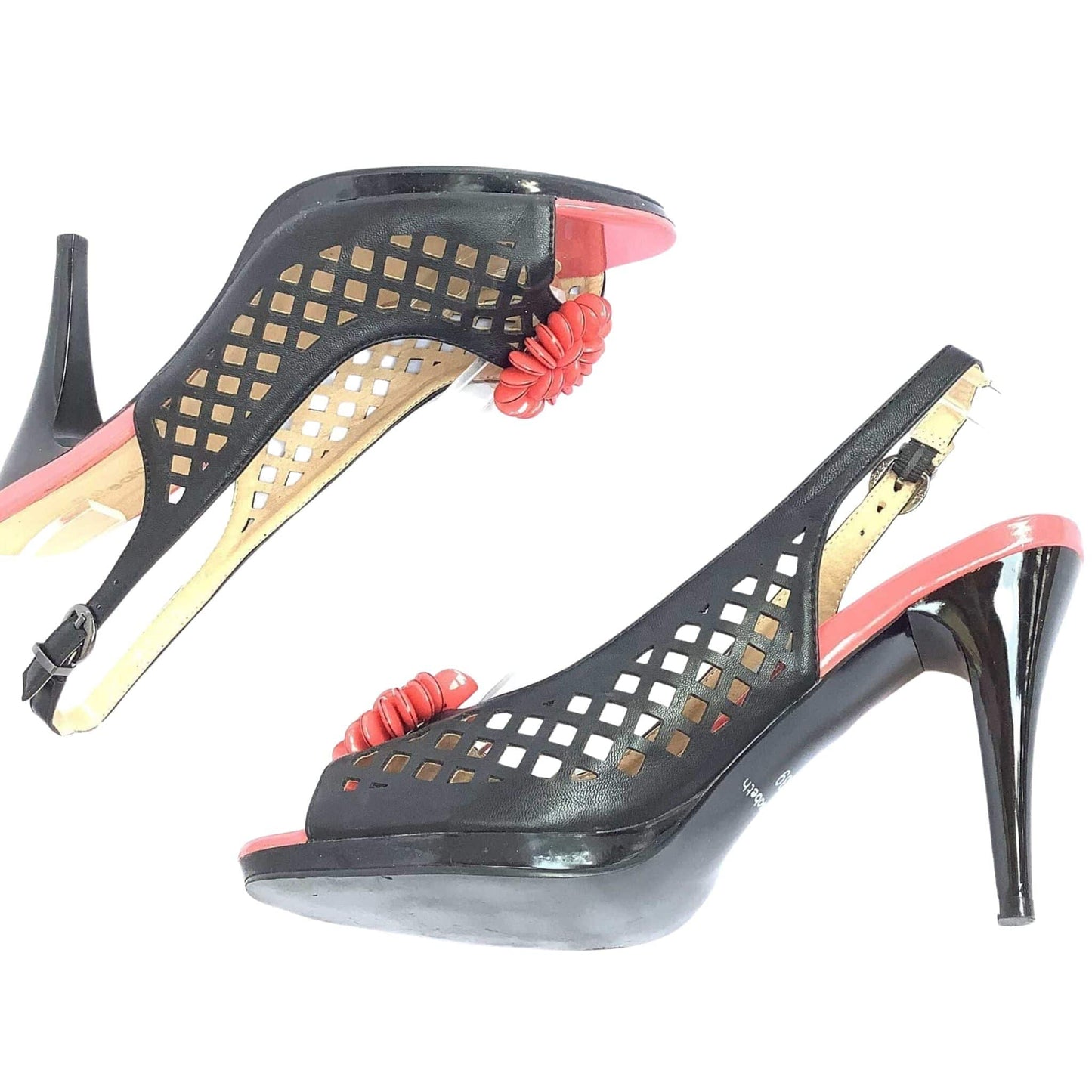 Black Stiletto Heels Laser-Cut