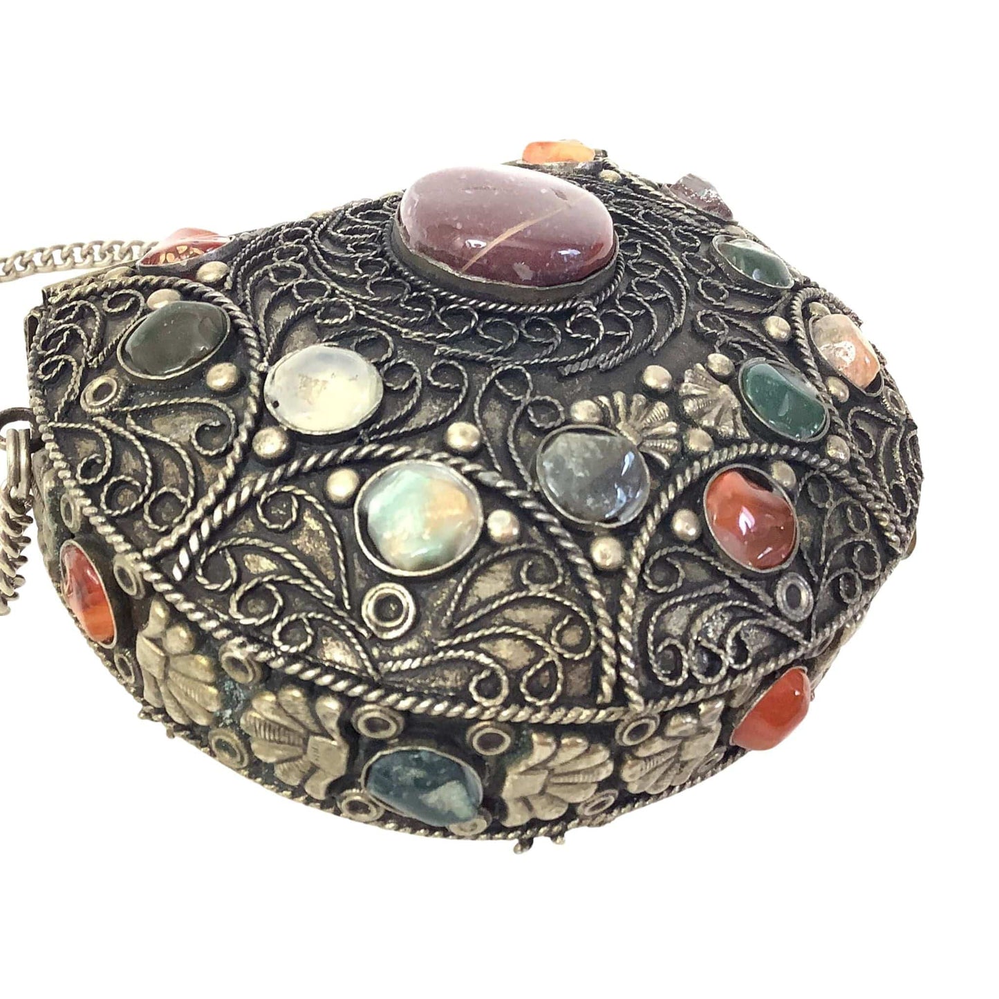 Embellished Metal Purse