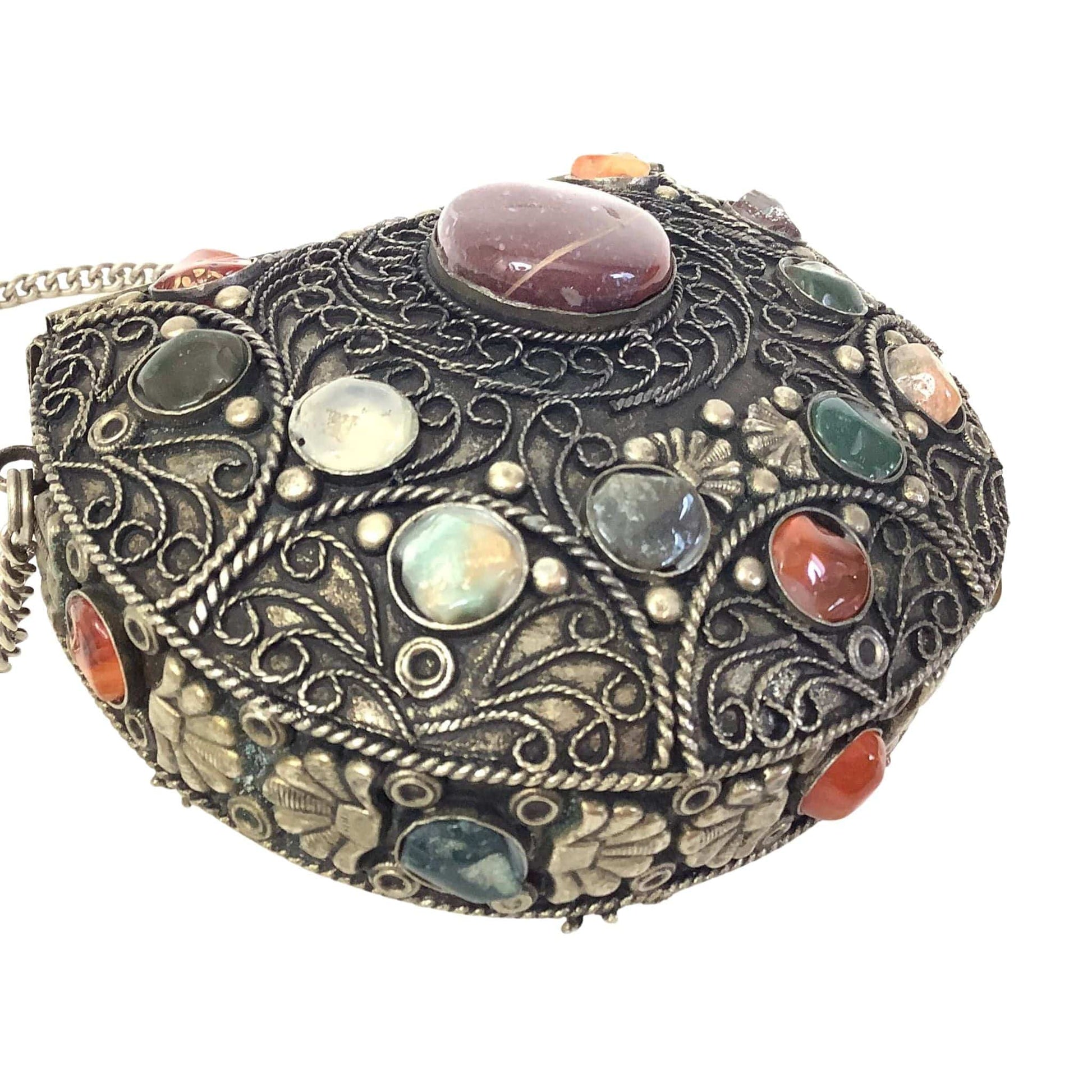 Embellished Metal Purse
