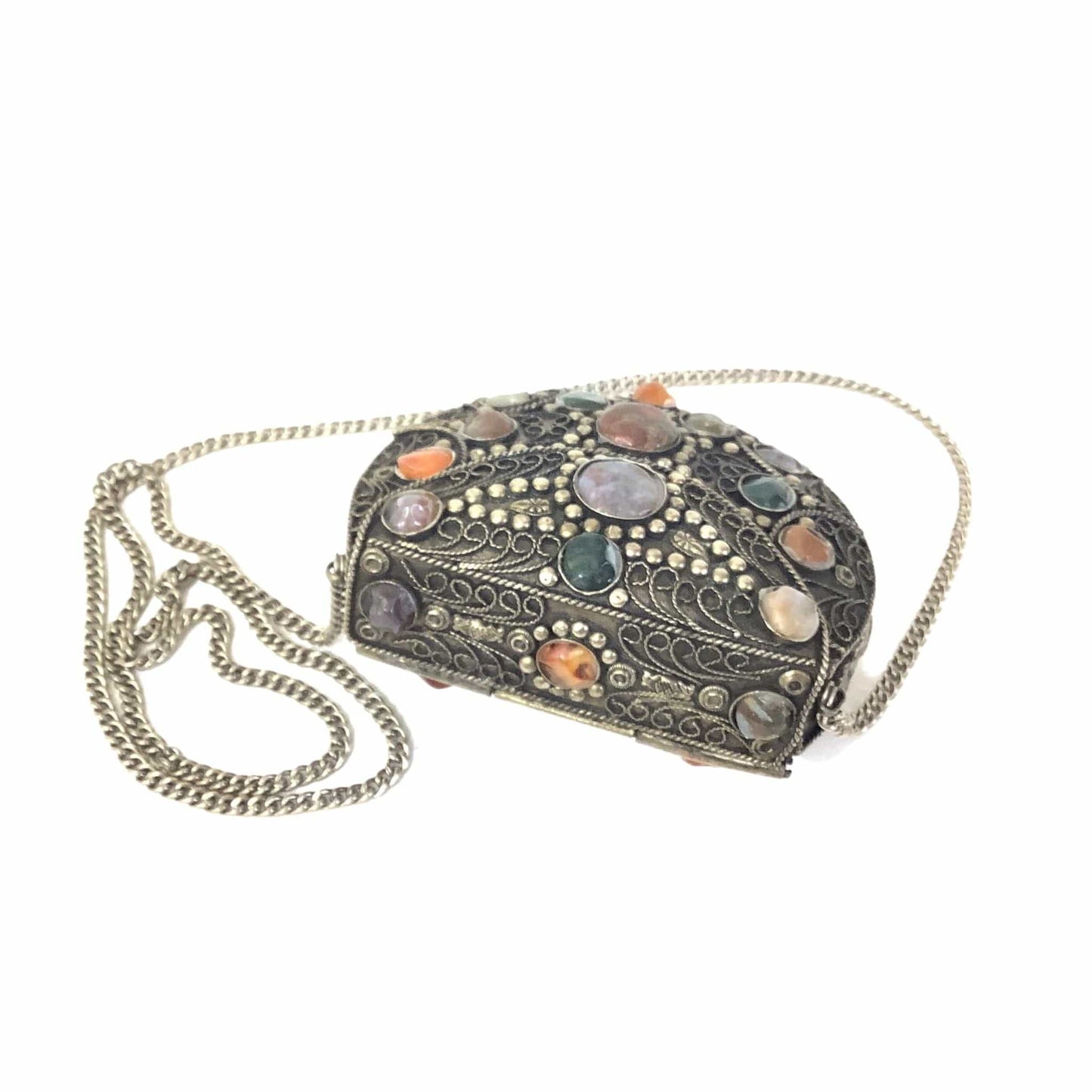Embellished Metal Purse