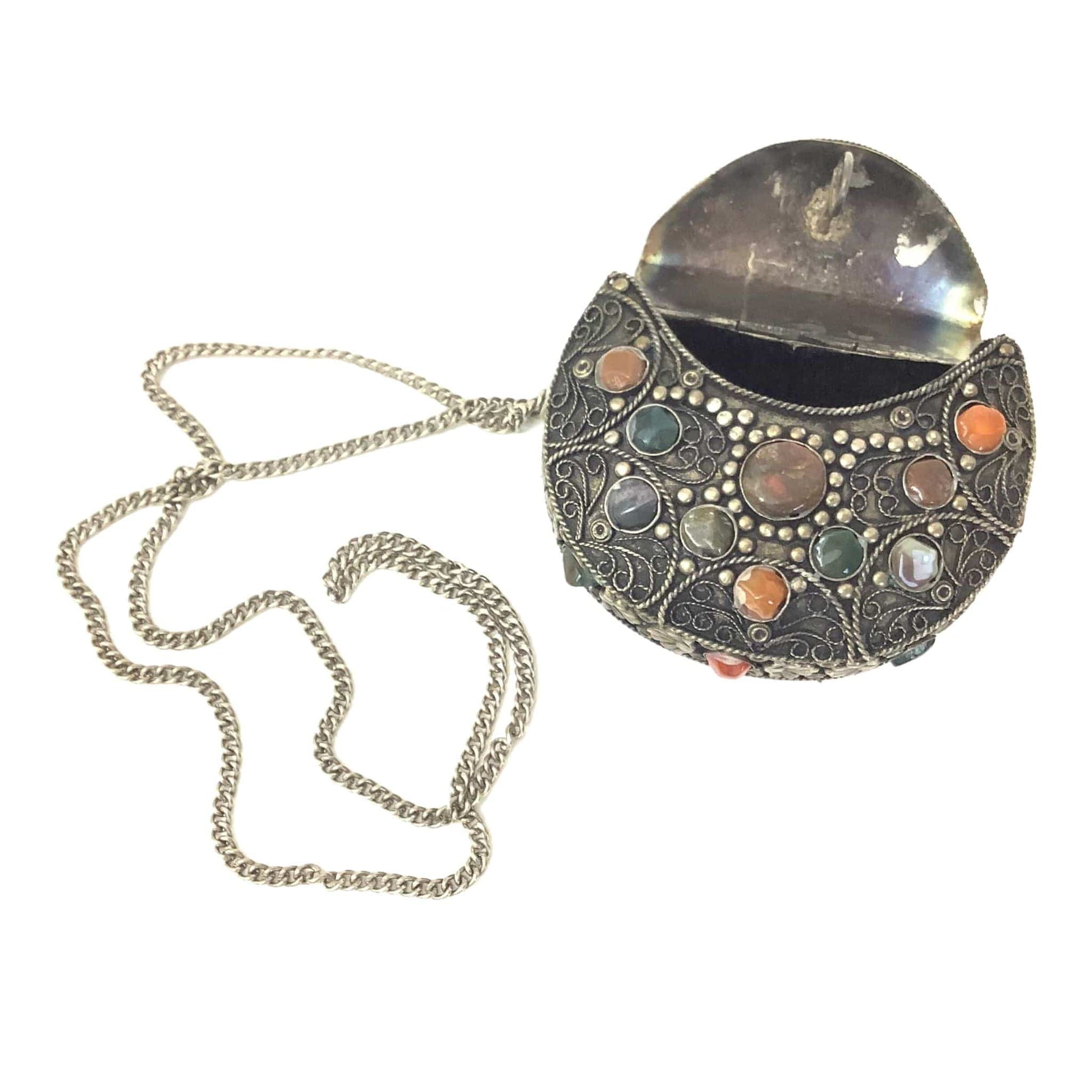 Embellished Metal Purse