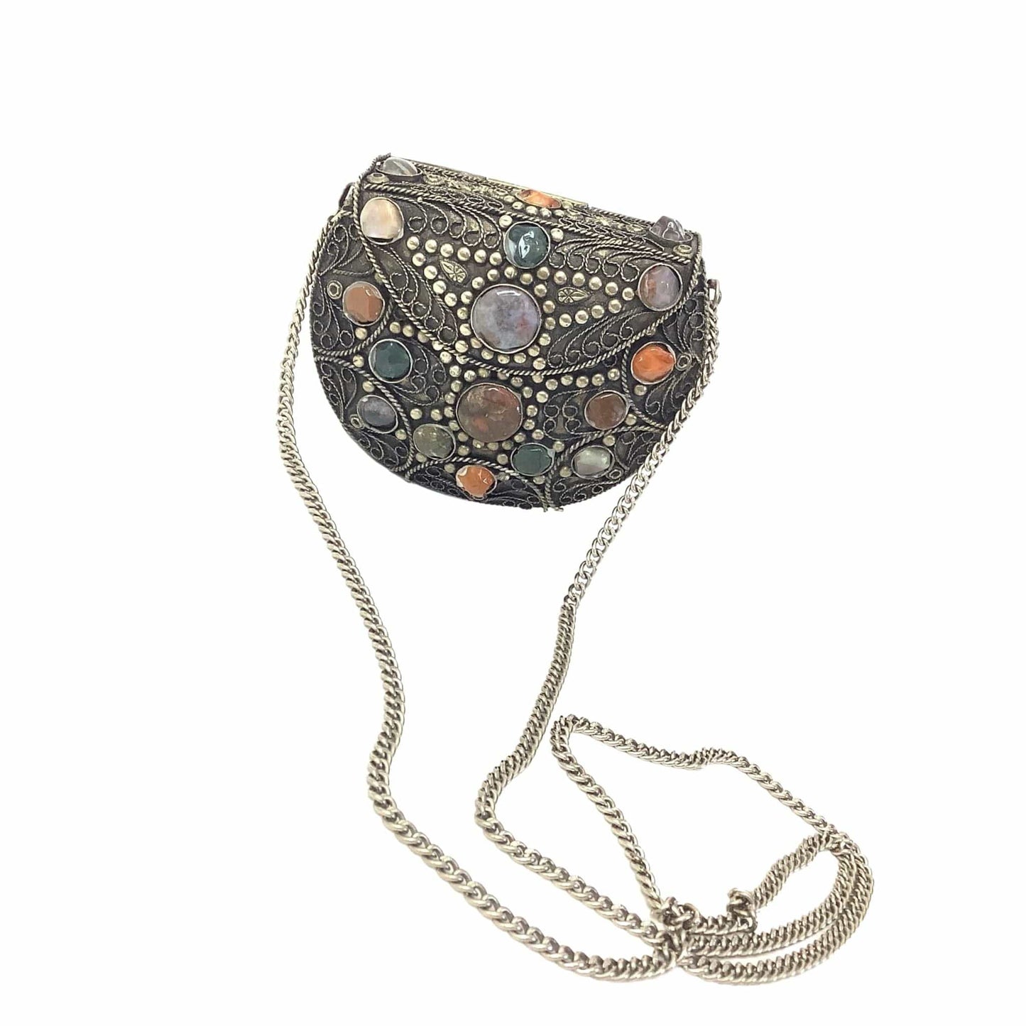 Embellished Metal Purse
