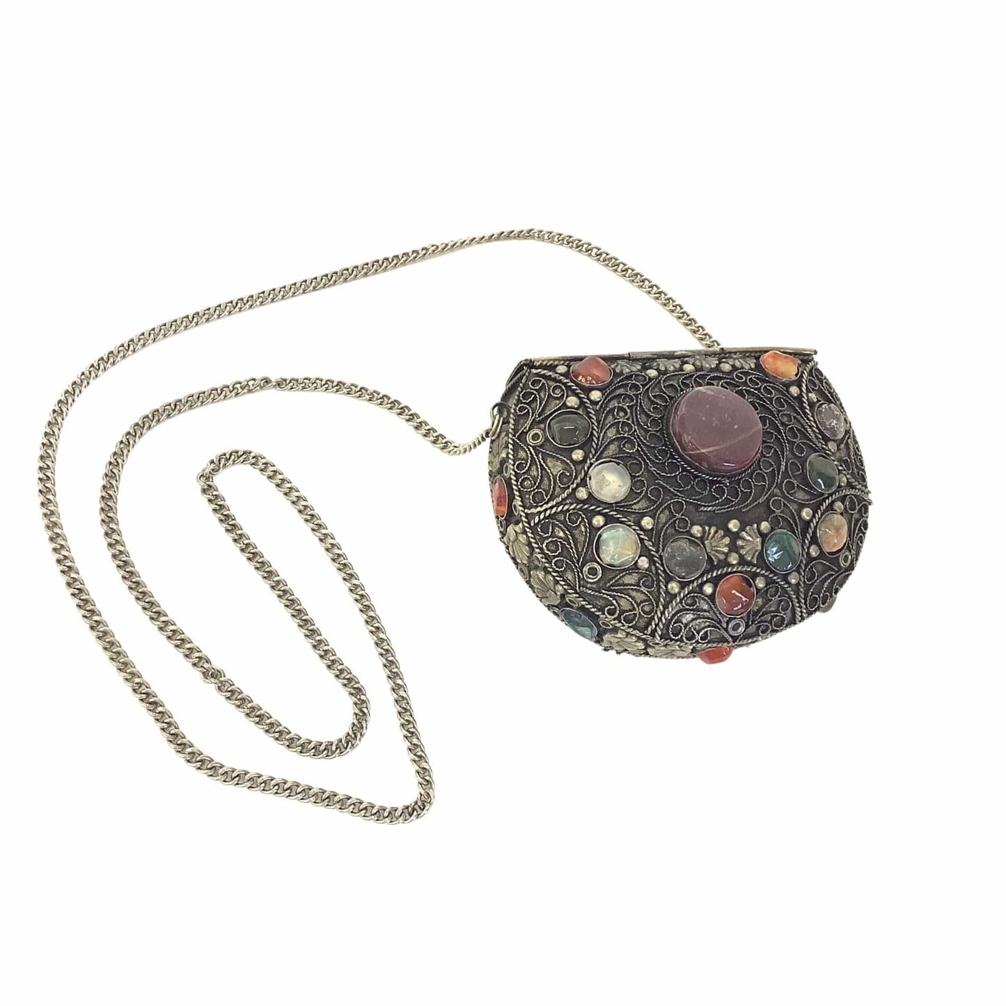 Embellished Metal Purse