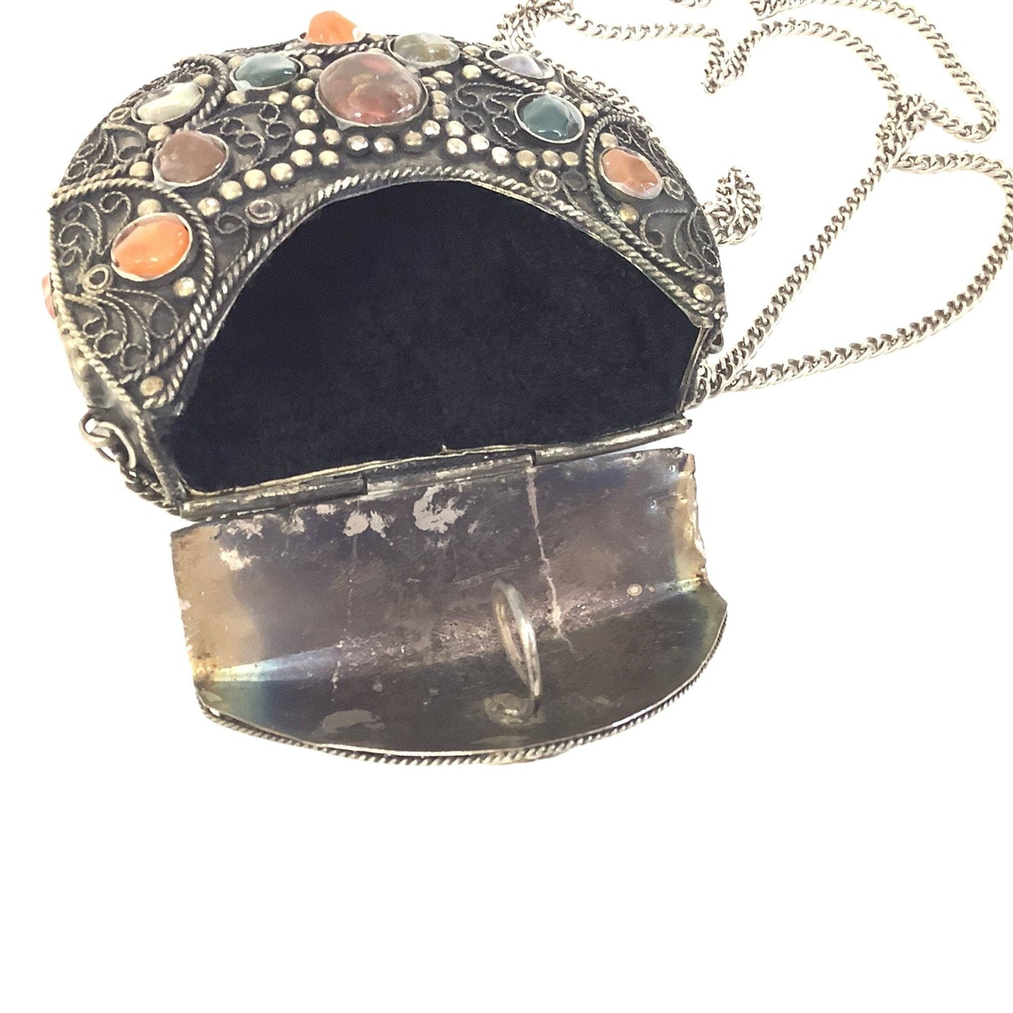 Embellished Metal Purse