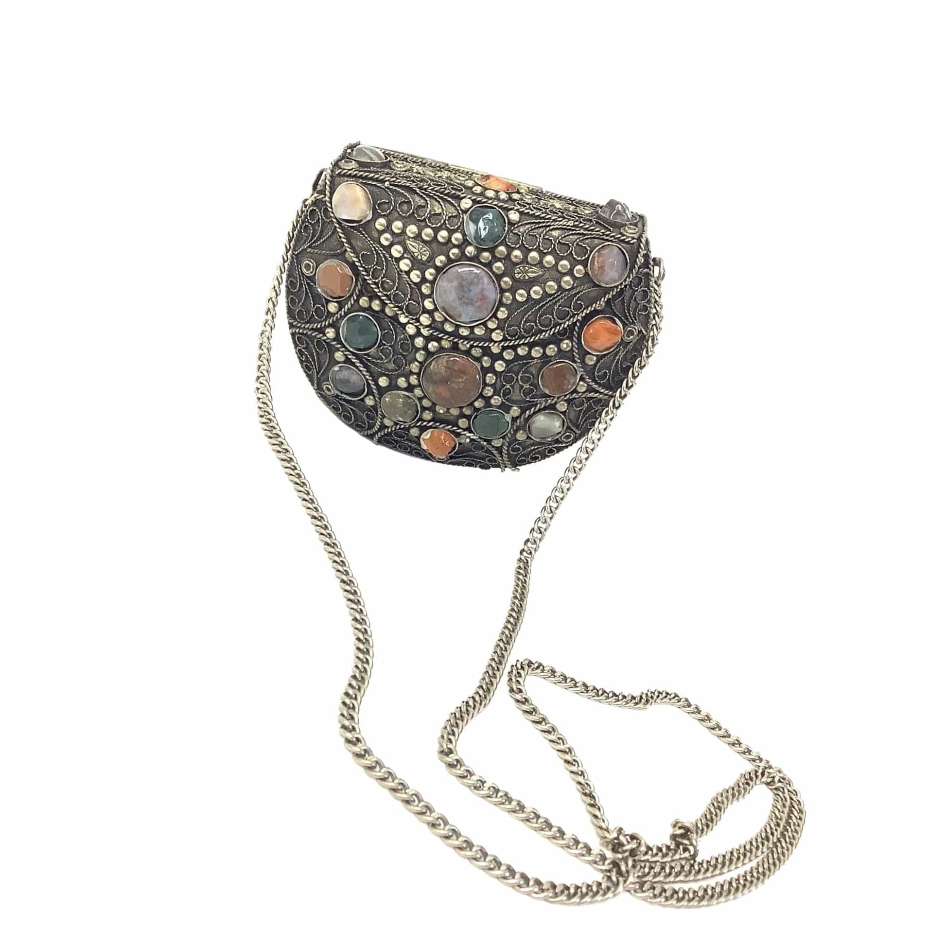 Embellished Metal Purse
