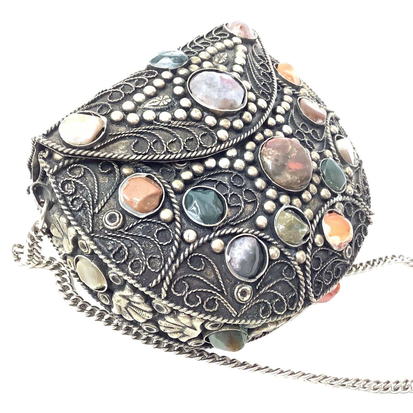 Embellished Metal Purse