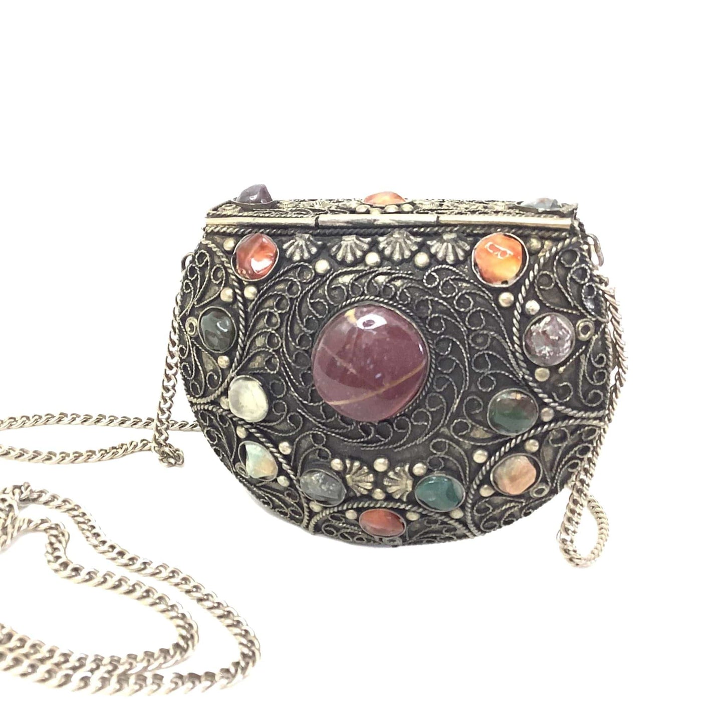 Embellished Metal Purse