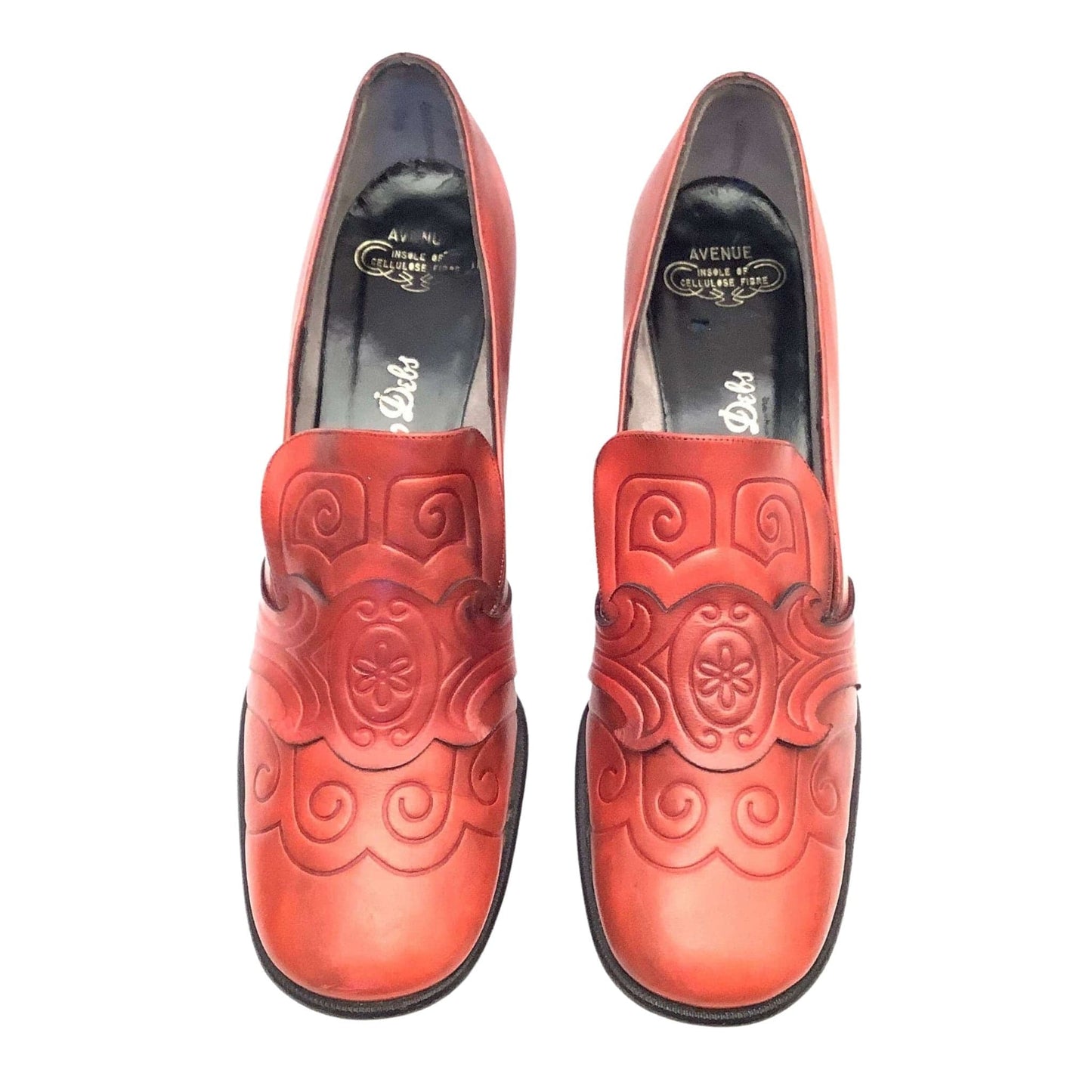 Embossed Deliso Heels