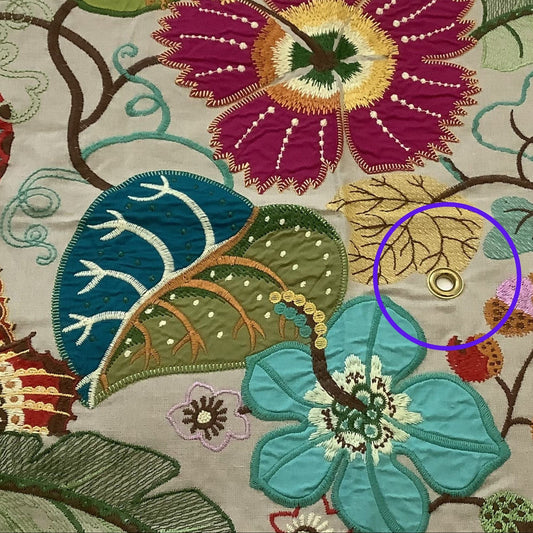 Embroidered Fabric Sample