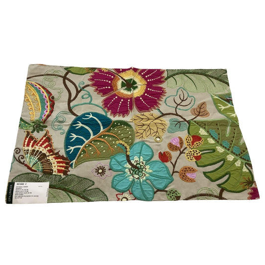 Embroidered Fabric Sample