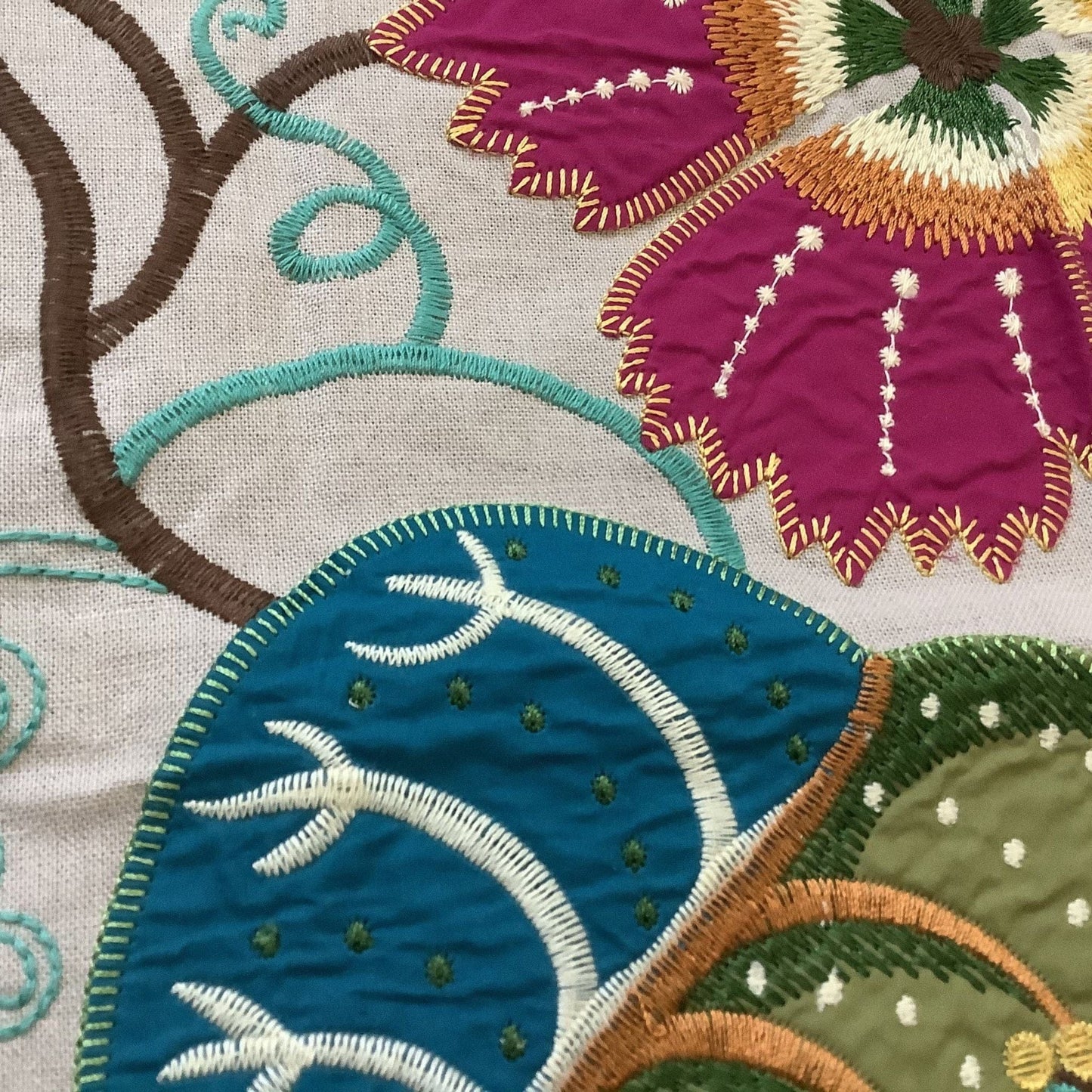Embroidered Fabric Sample