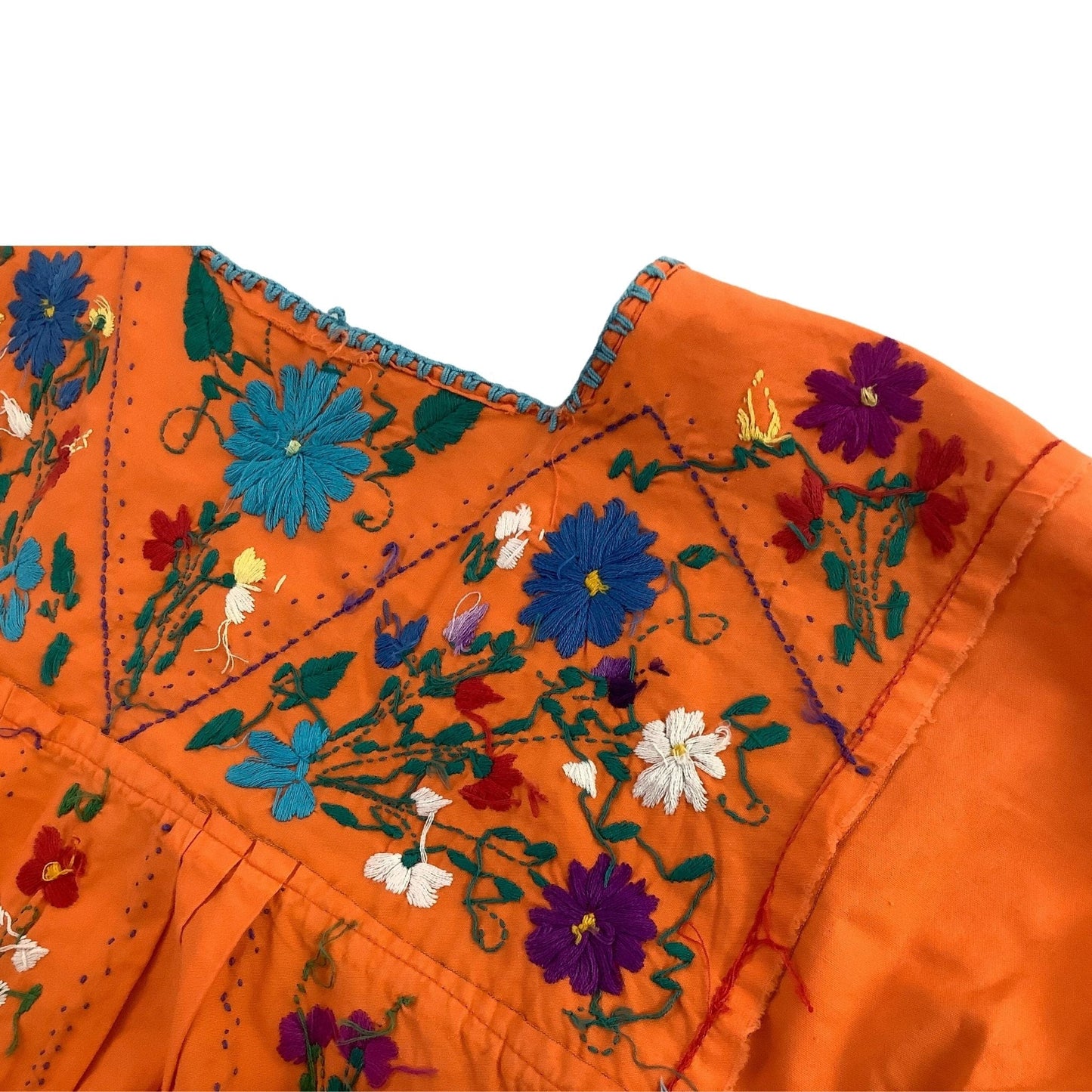 Embroidered Peasant Dress