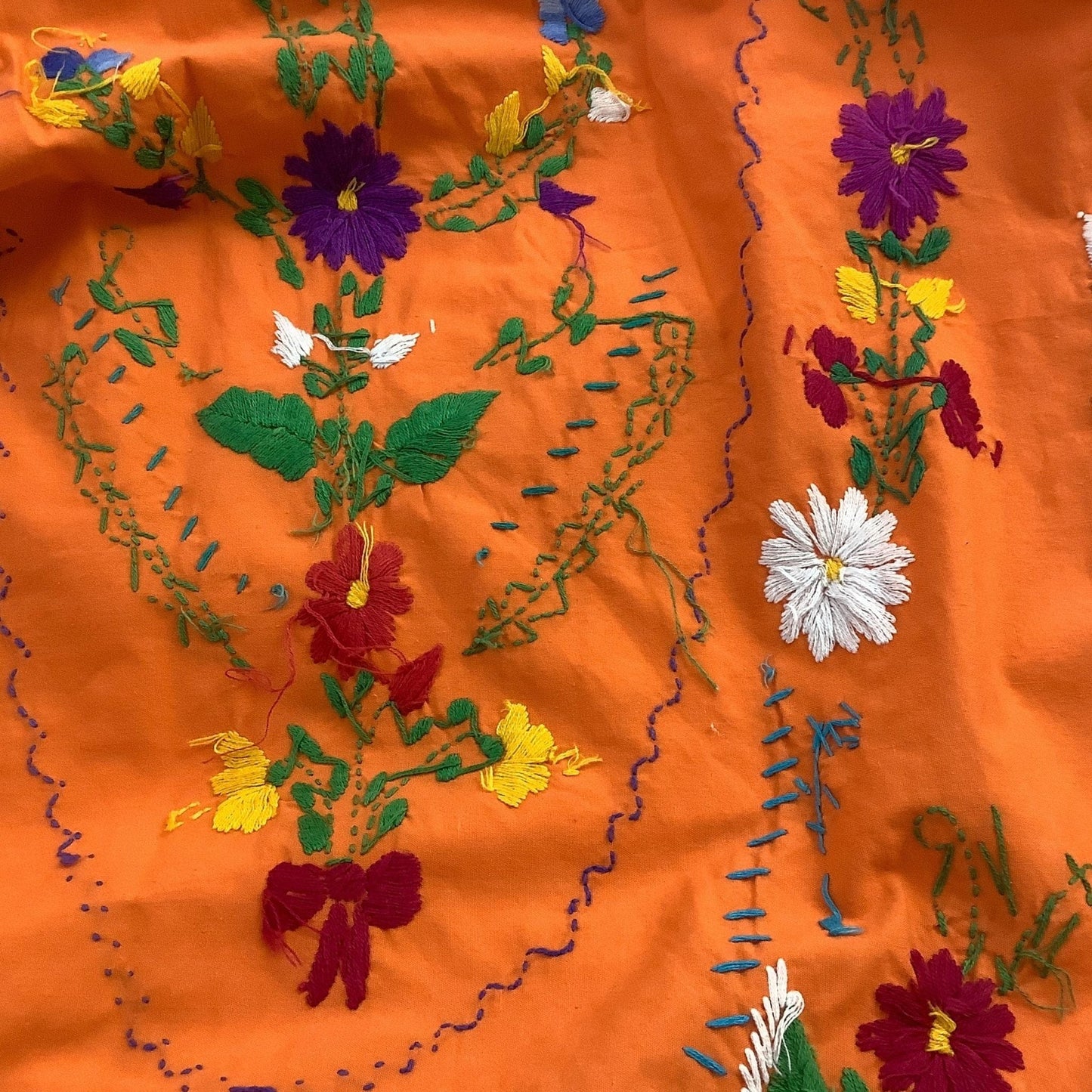 Embroidered Peasant Dress