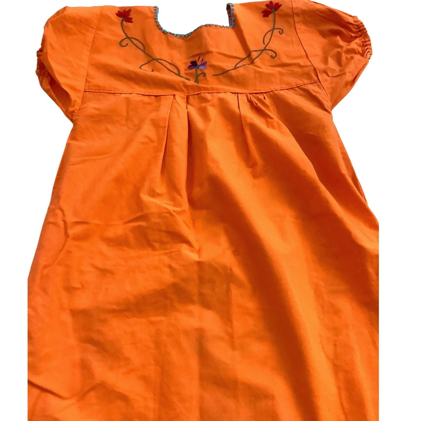 Embroidered Peasant Dress