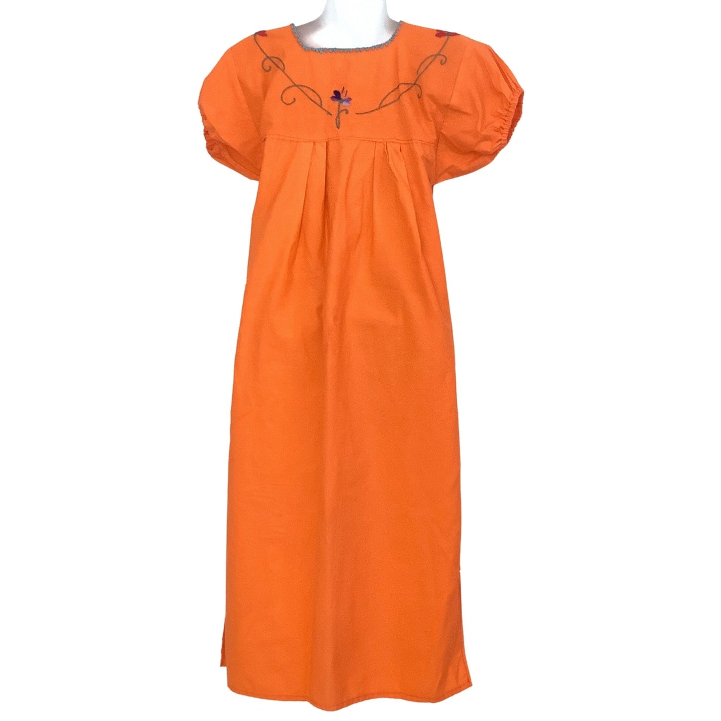 Embroidered Peasant Dress