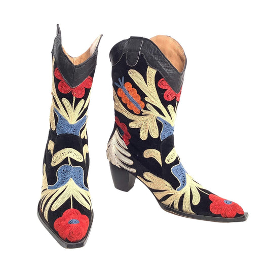 Embroidered Western Boots