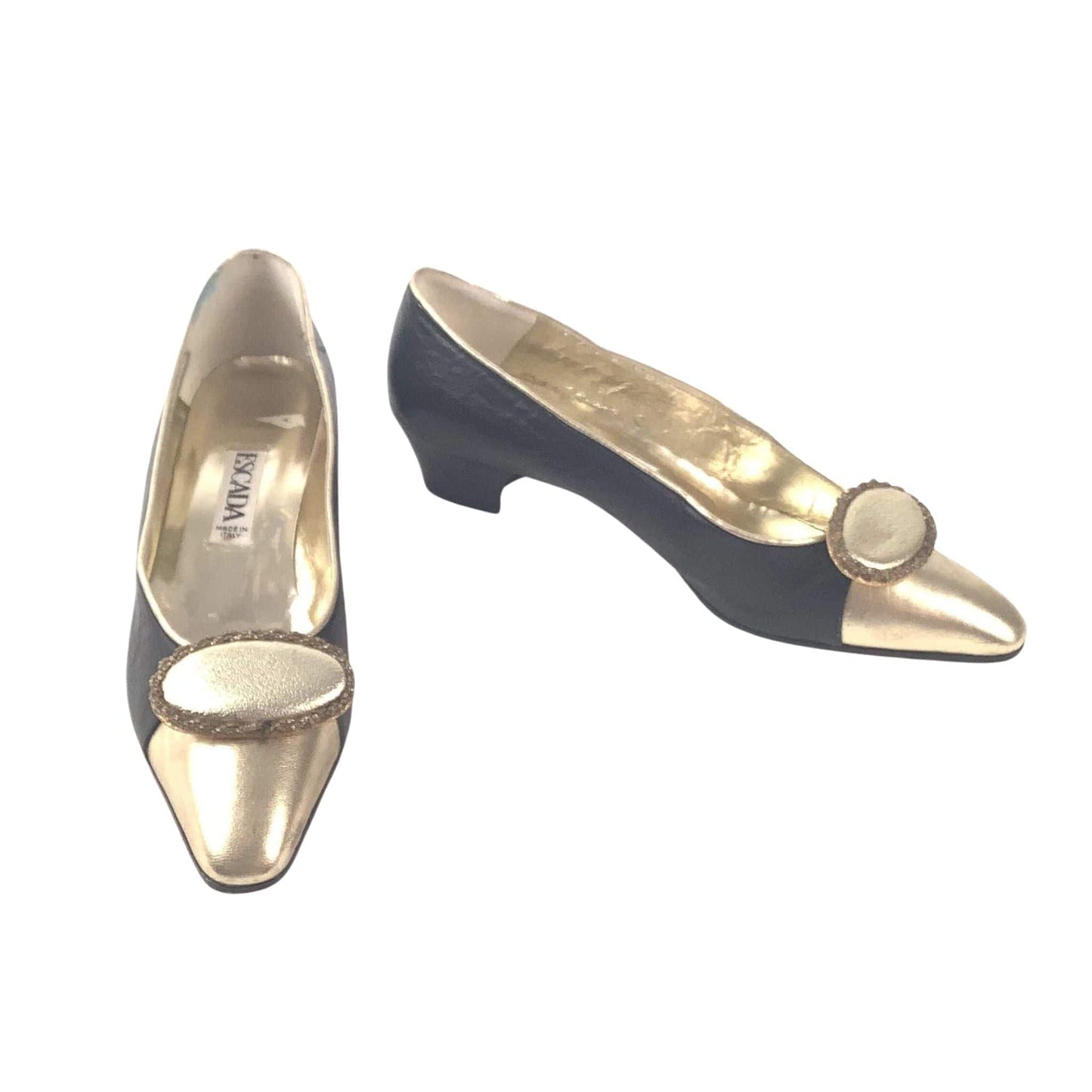 Escada Gold Pump Shoes