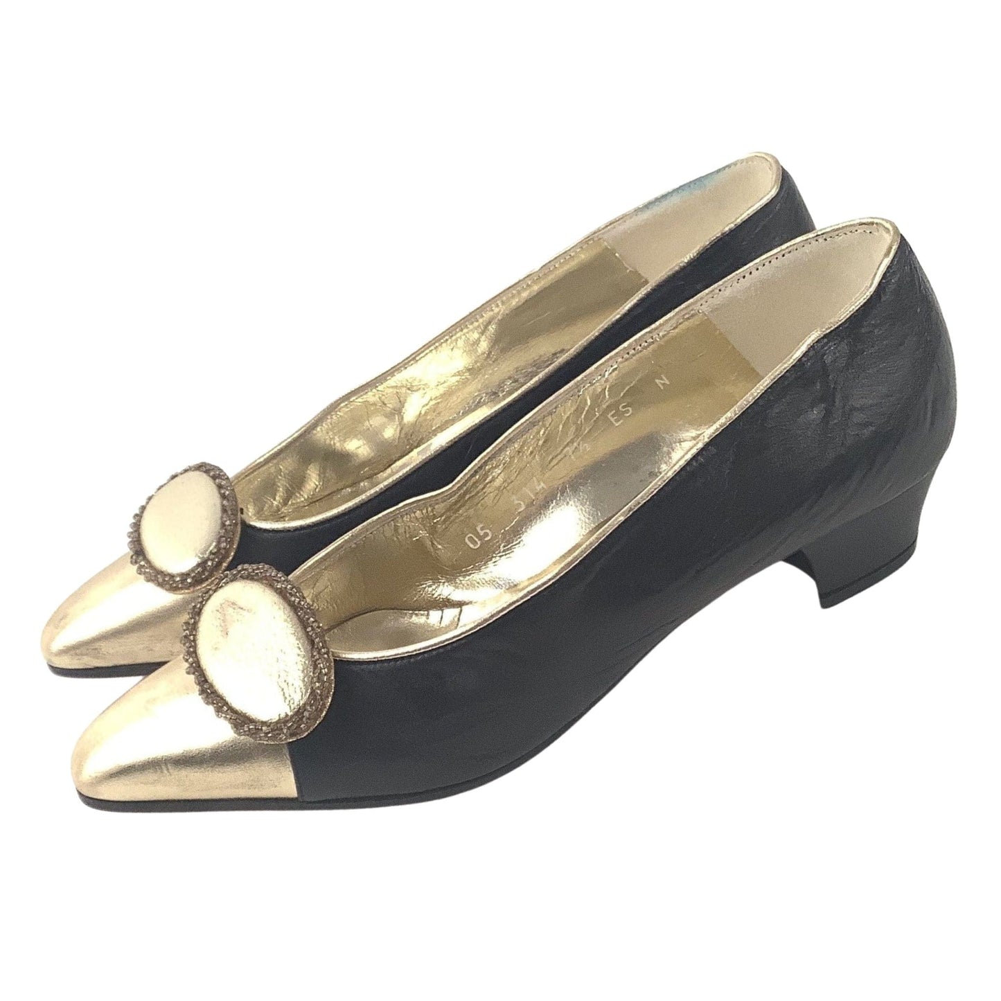 Escada Gold Pump Shoes