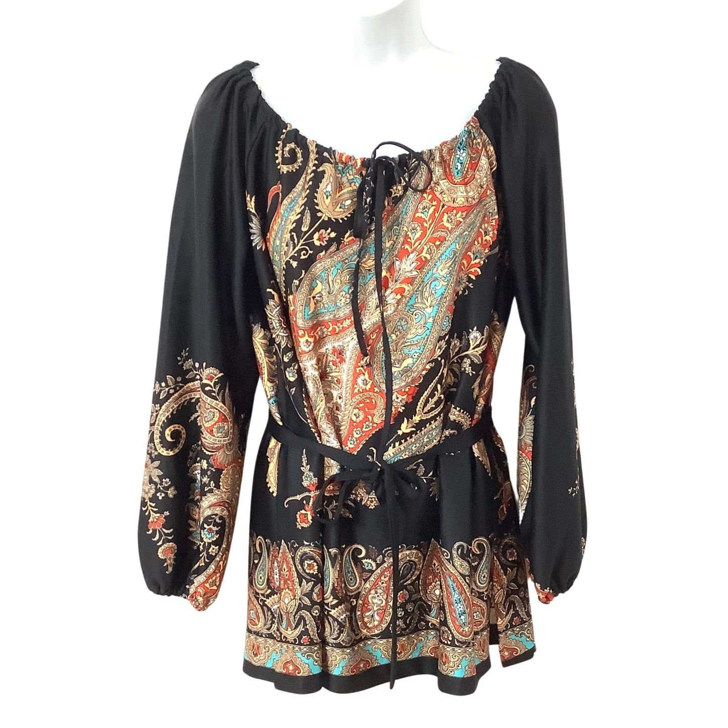 Vintage Empress of Dallas Bohemian Blouse - 1980s Fashion