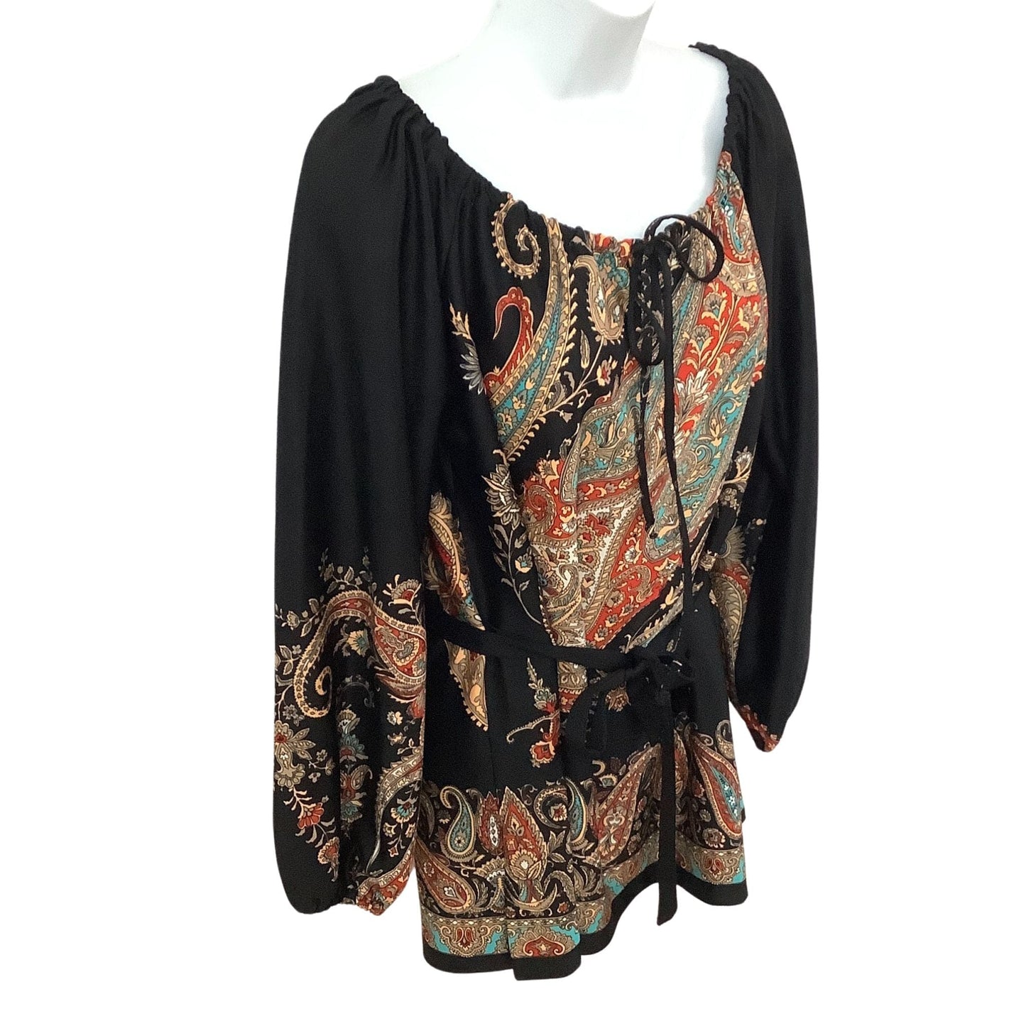 Vintage Empress of Dallas Bohemian Blouse - 1980s Fashion