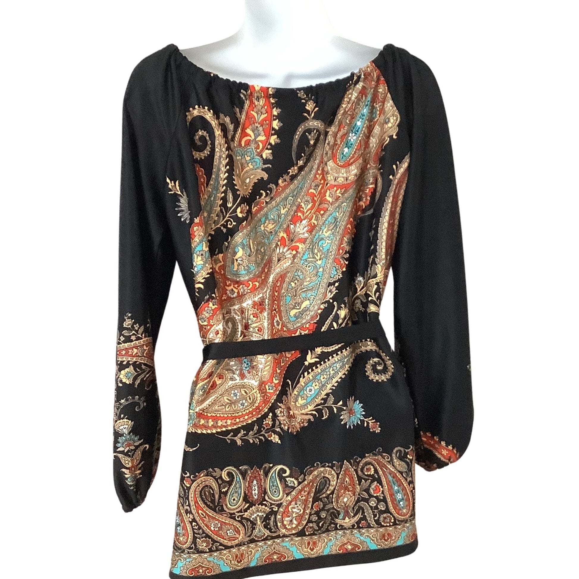 Vintage Empress of Dallas Bohemian Blouse - 1980s Fashion