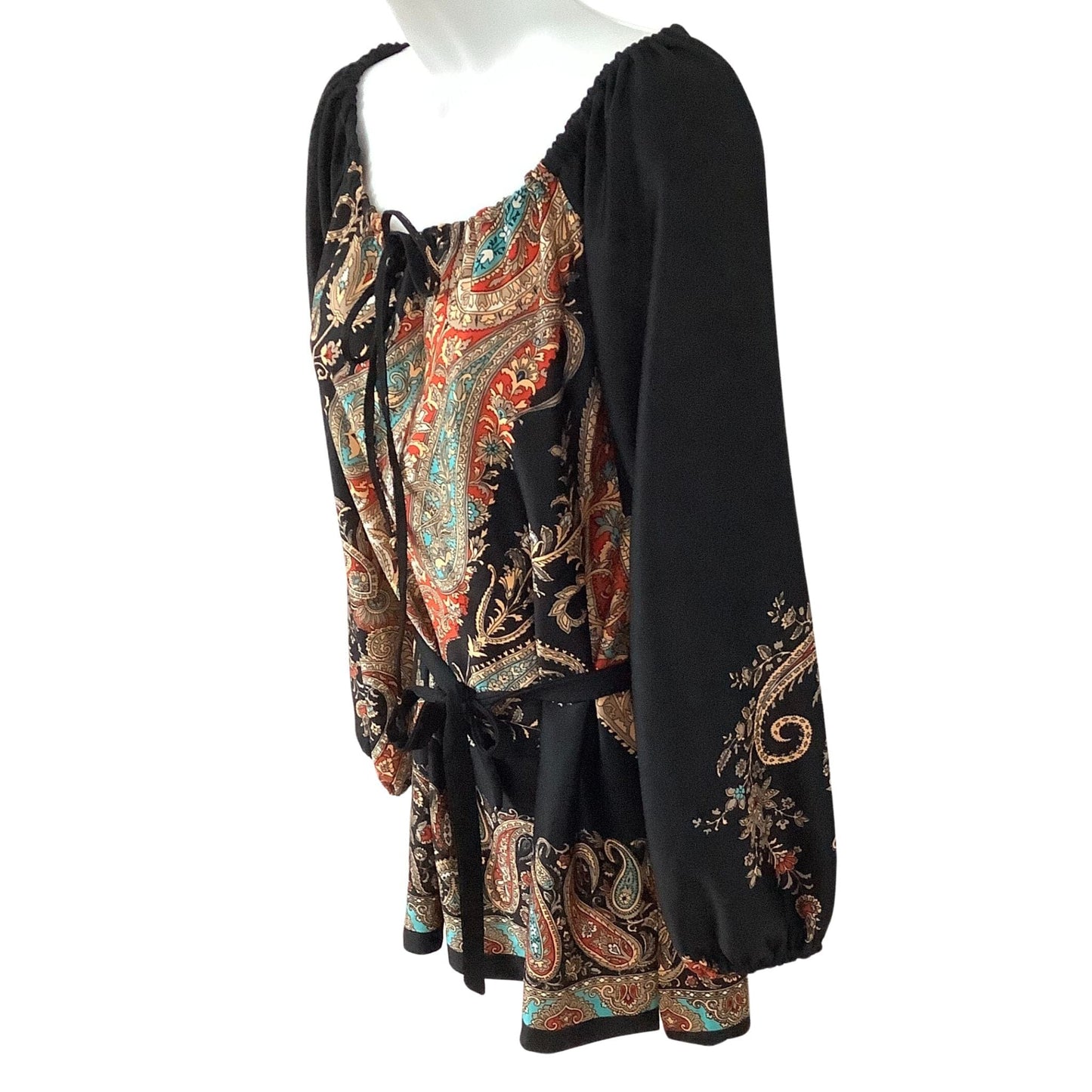 Vintage Empress of Dallas Bohemian Blouse - 1980s Fashion