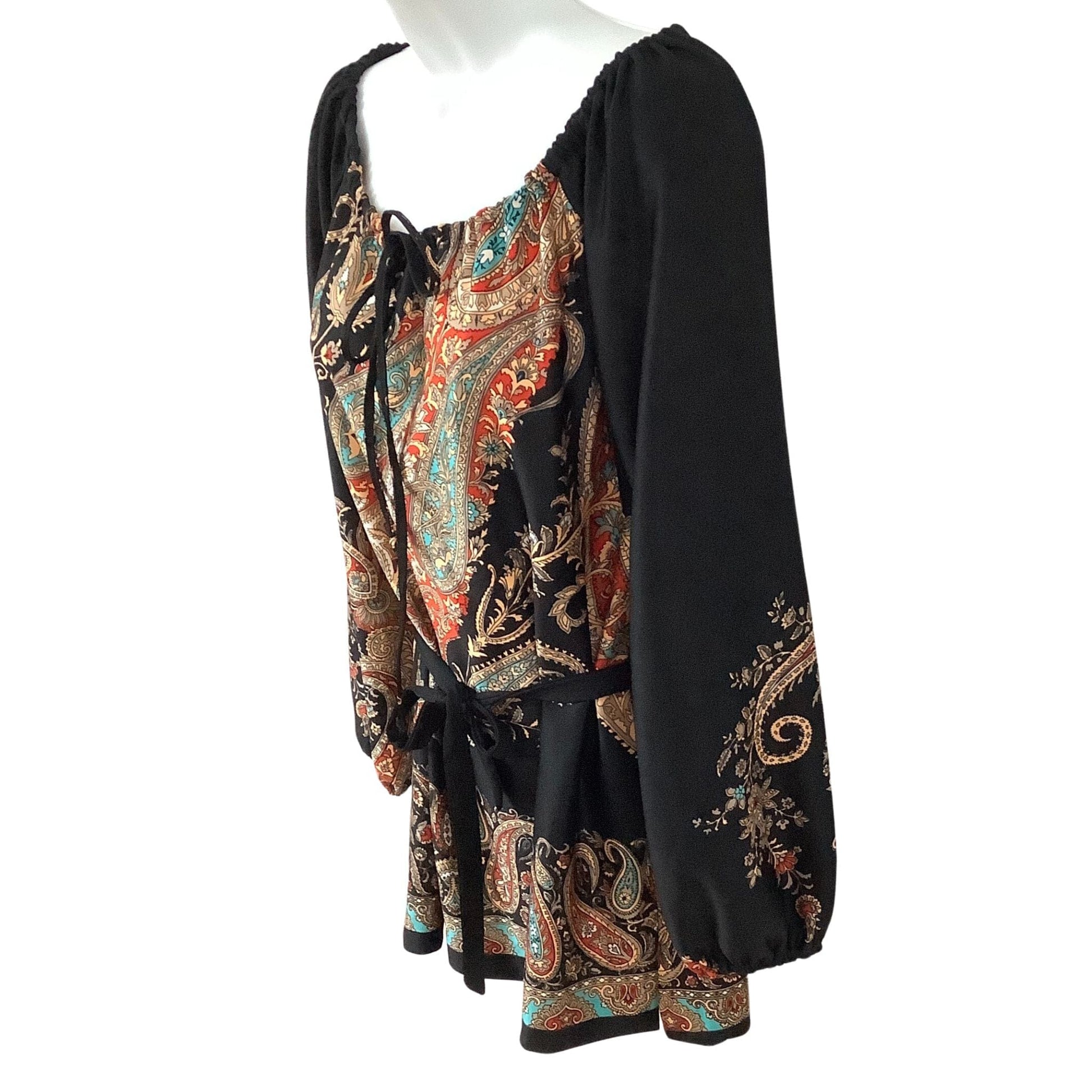 Vintage Empress of Dallas Bohemian Blouse - 1980s Fashion