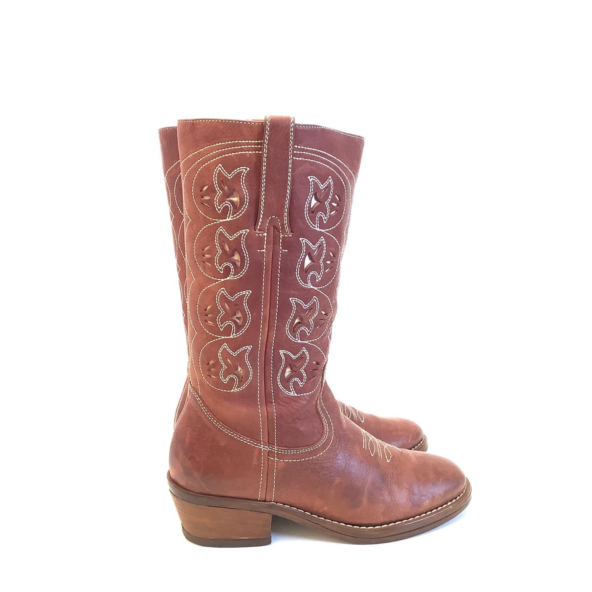 Fancy Western Leather Boots