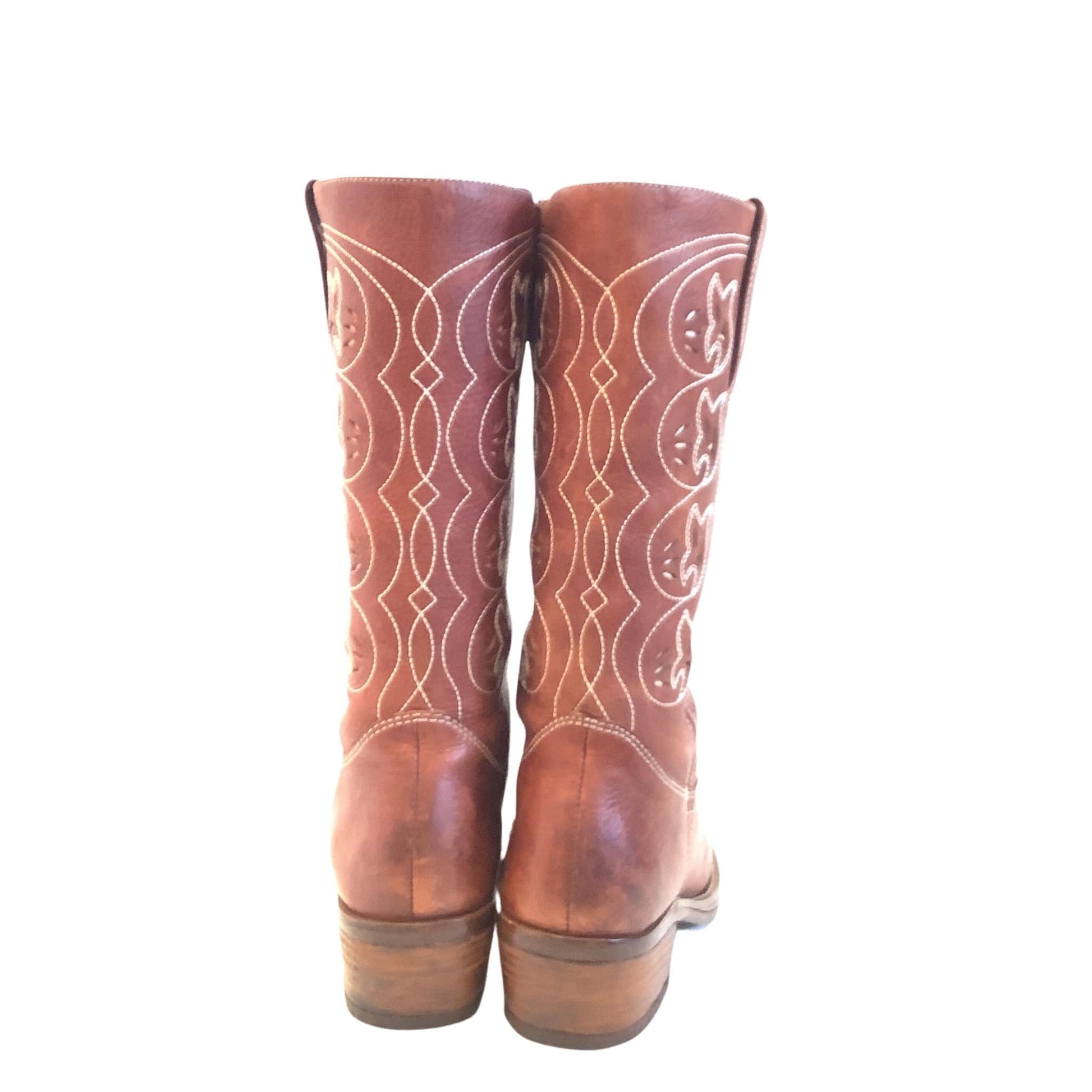 Fancy Western Leather Boots