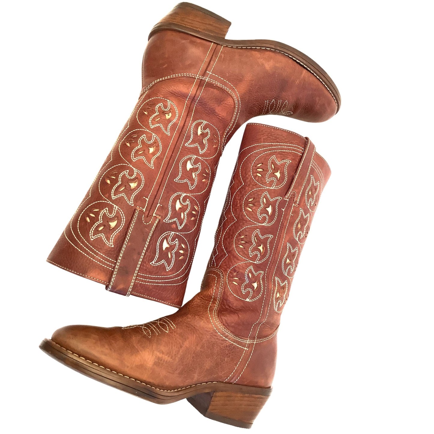 Fancy Western Leather Boots