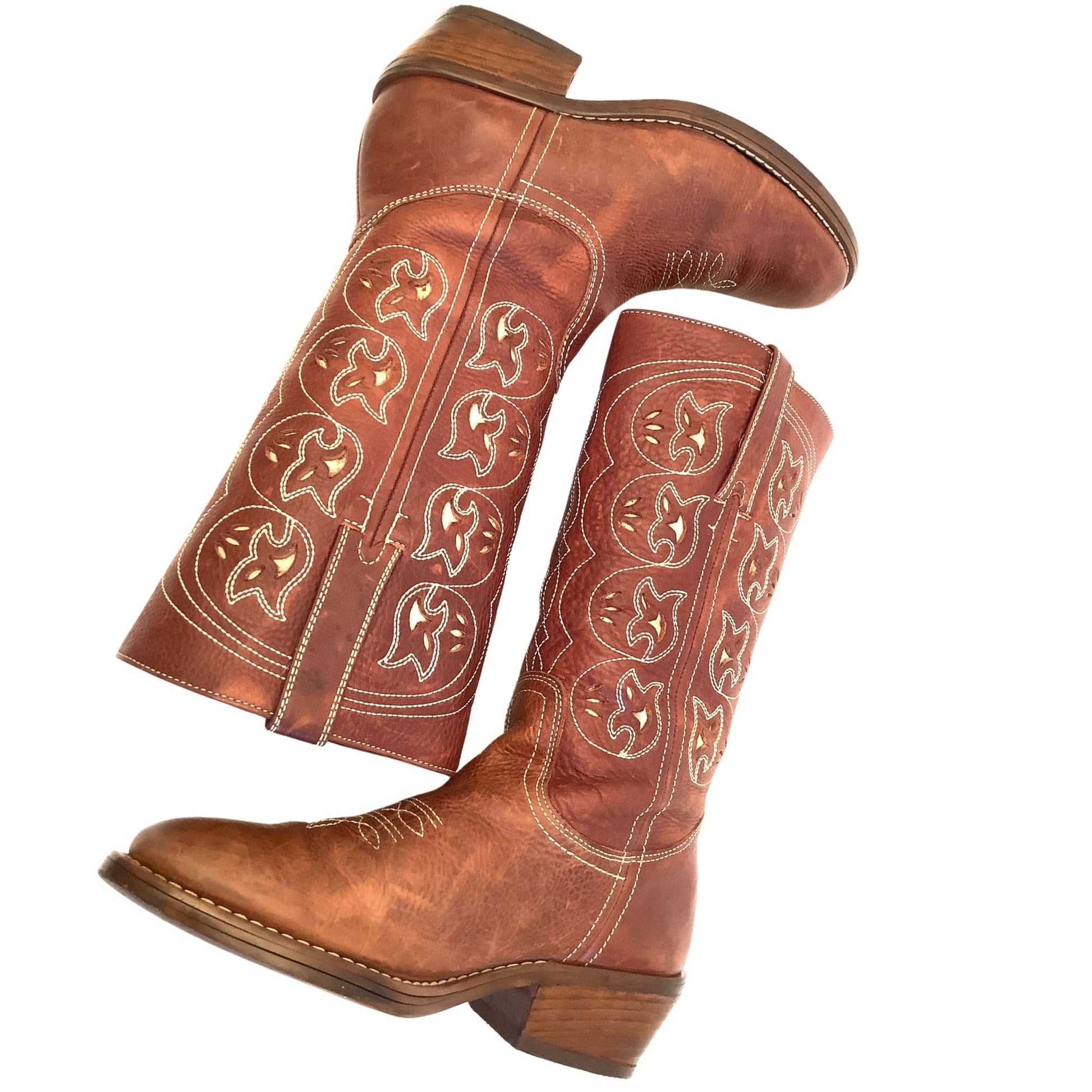 Fancy Western Leather Boots