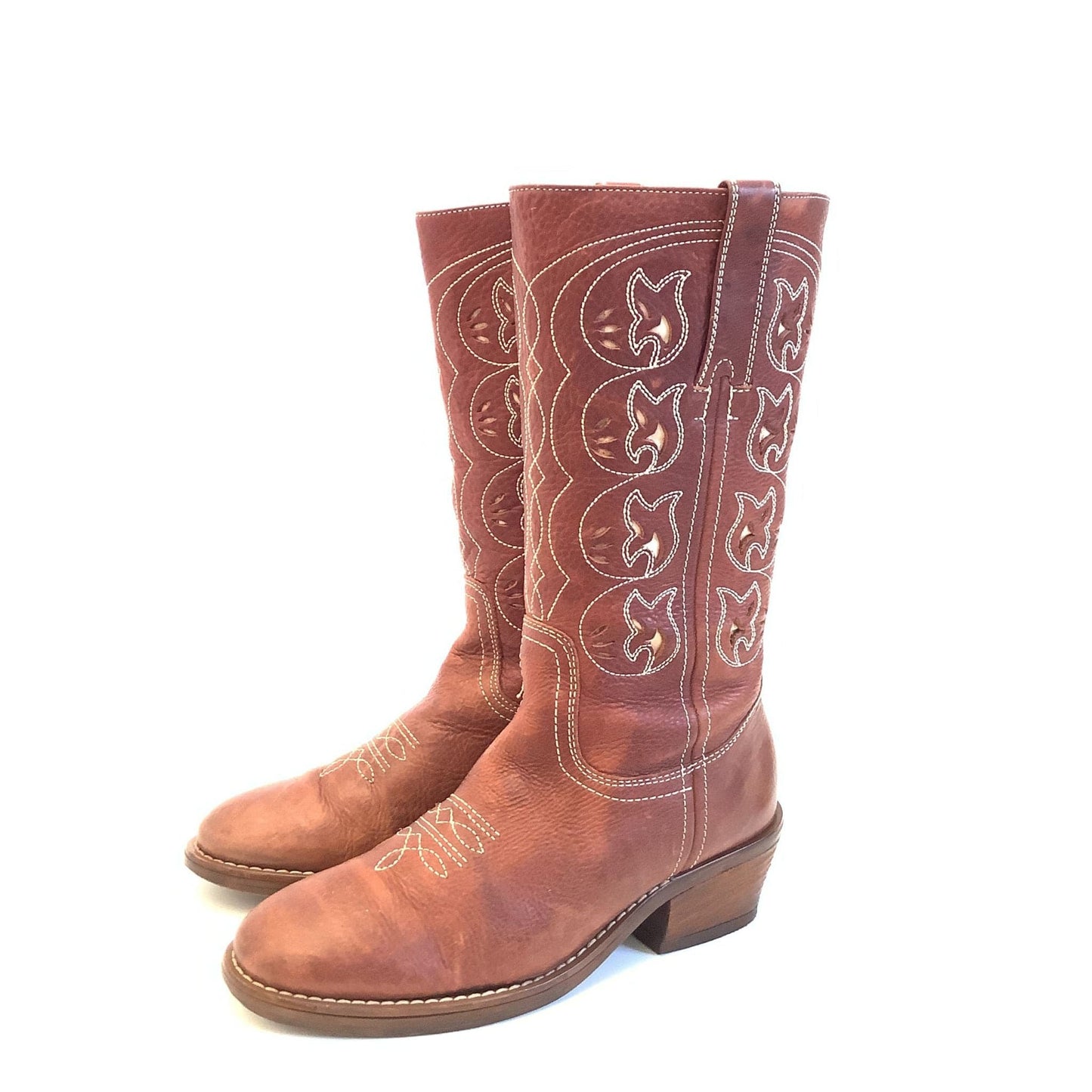 Fancy Western Leather Boots