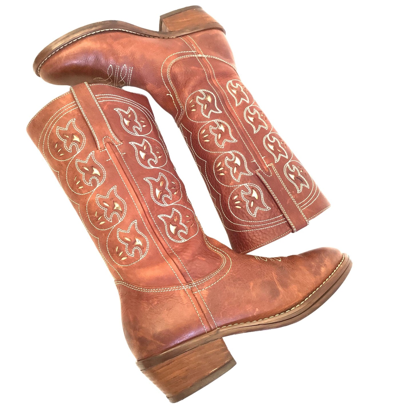 Fancy Western Leather Boots