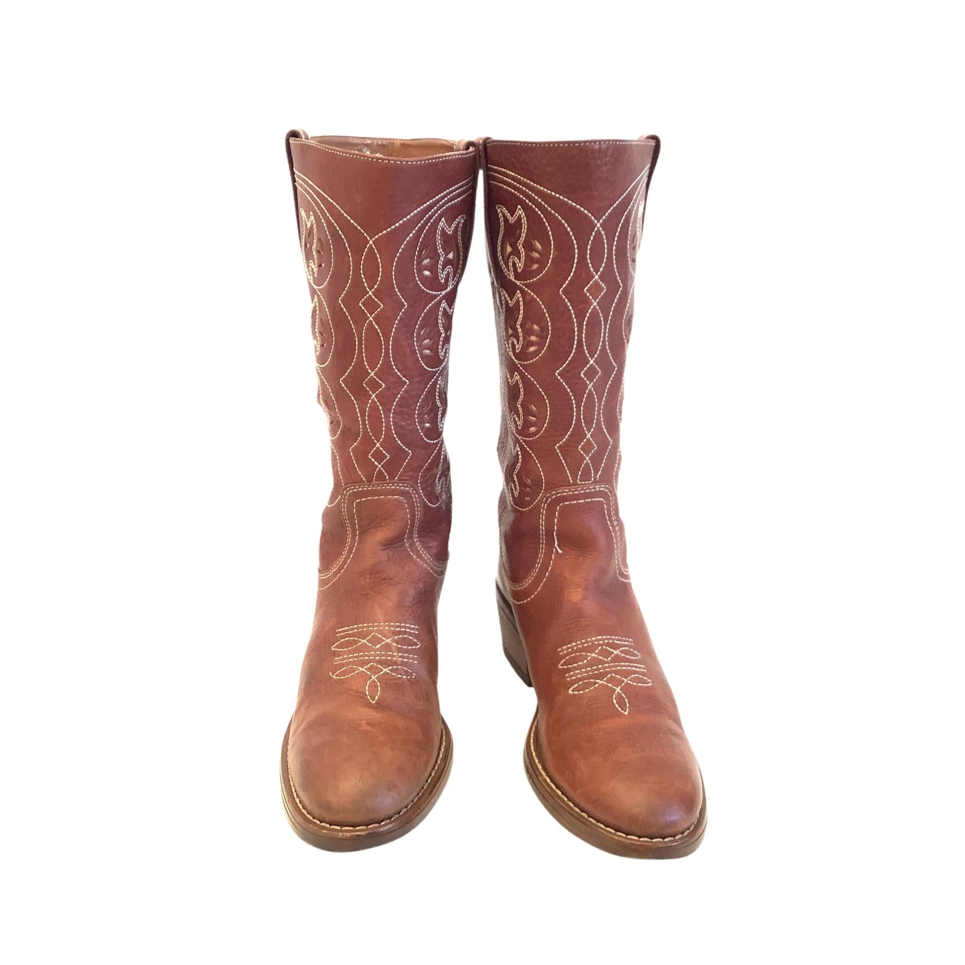 Fancy Western Leather Boots