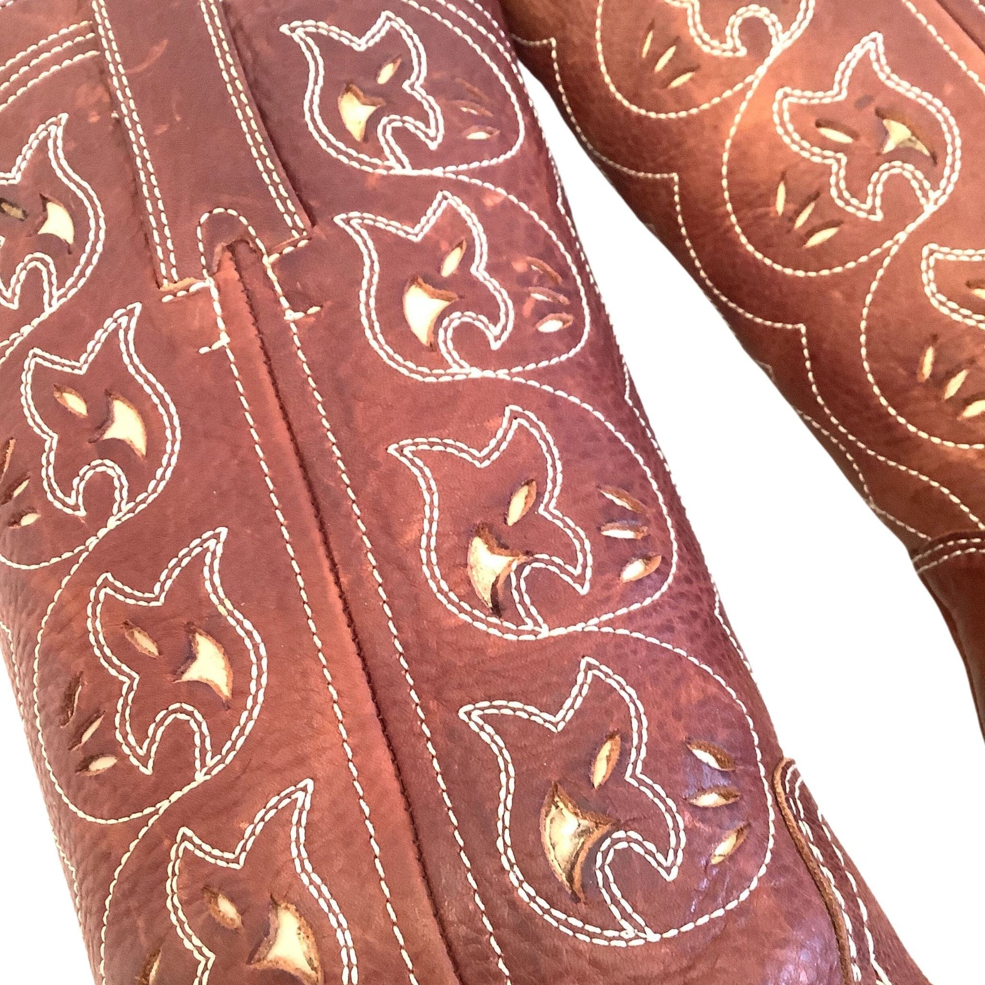 Fancy Western Leather Boots