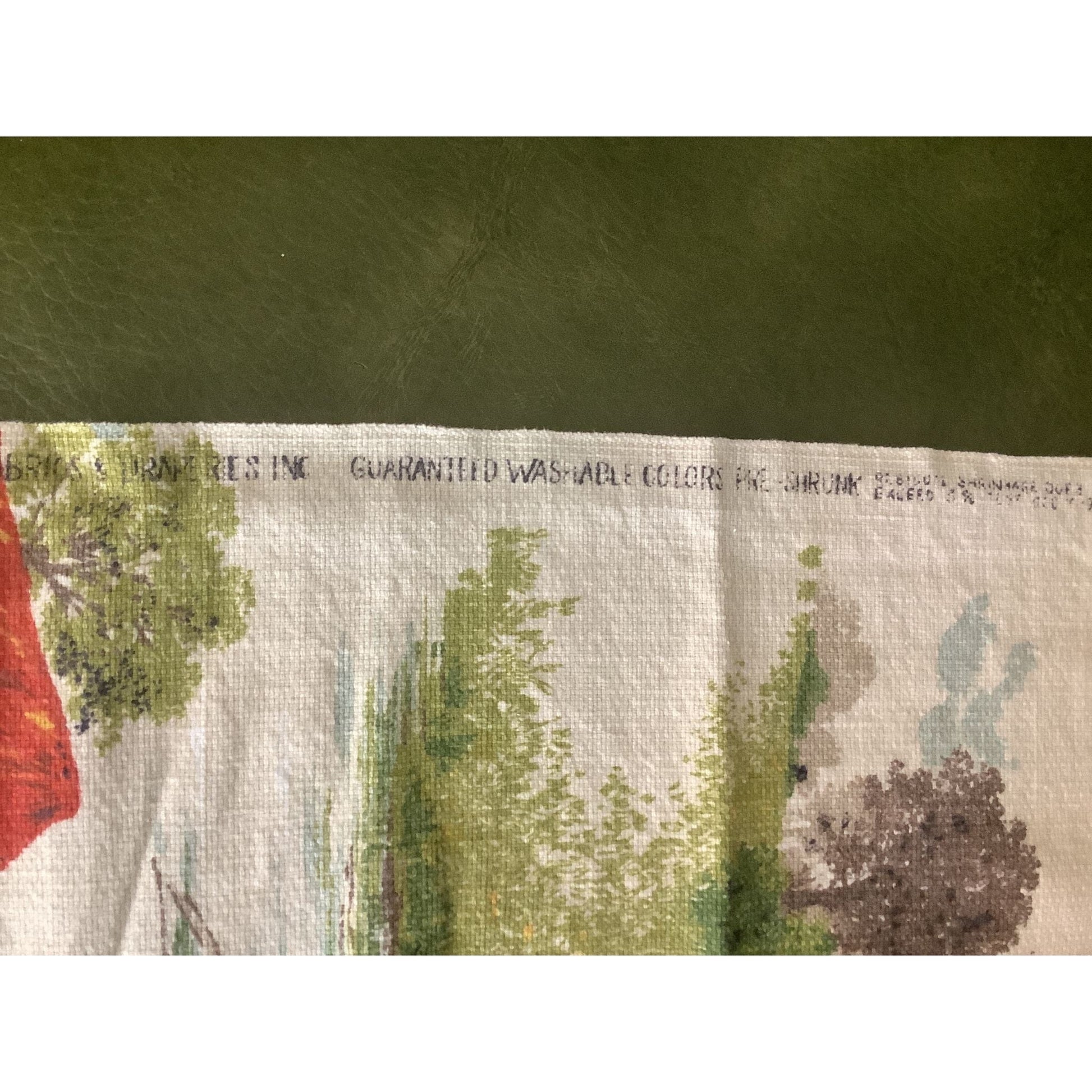 Farmhouse Barkcloth Remnant