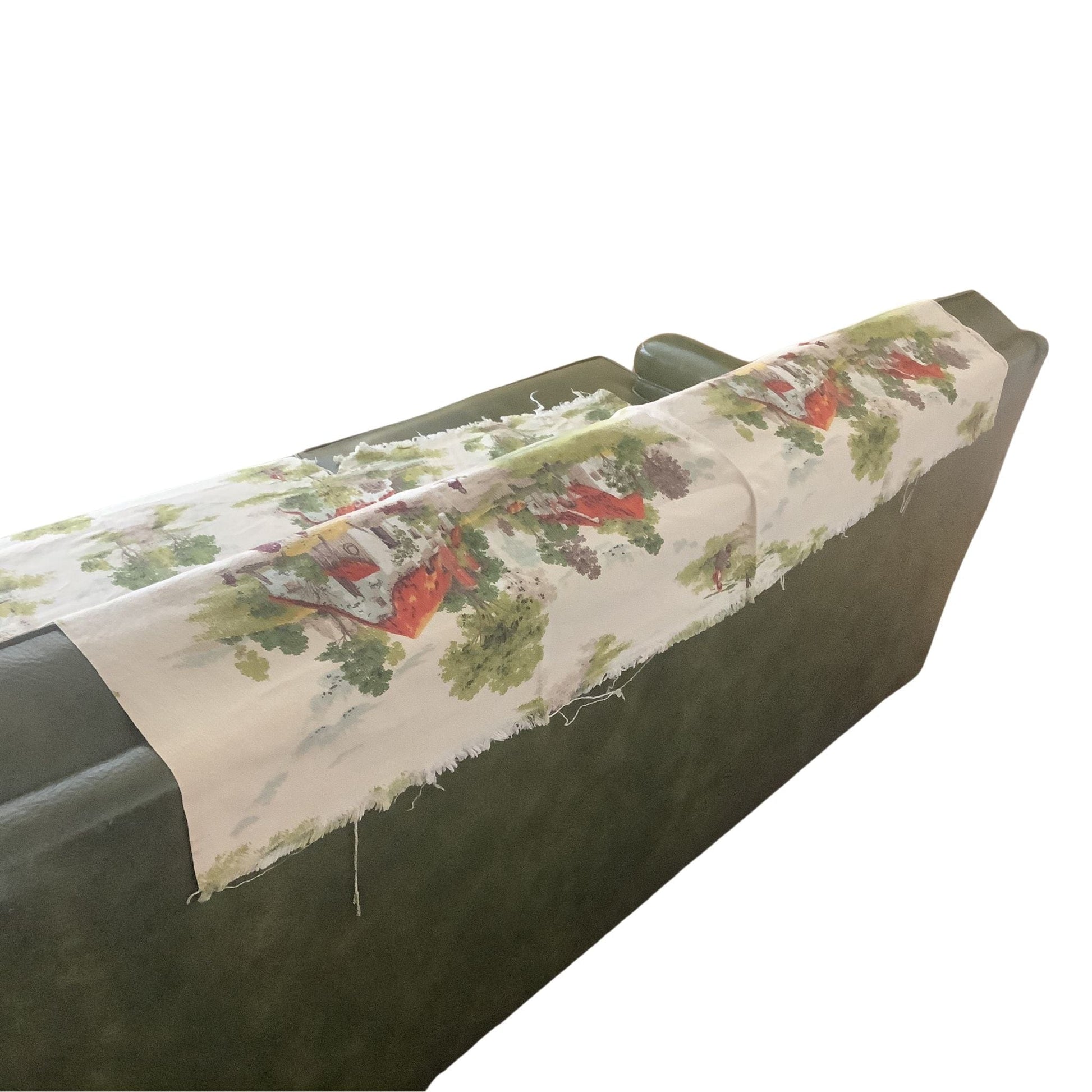 Farmhouse Barkcloth Remnant