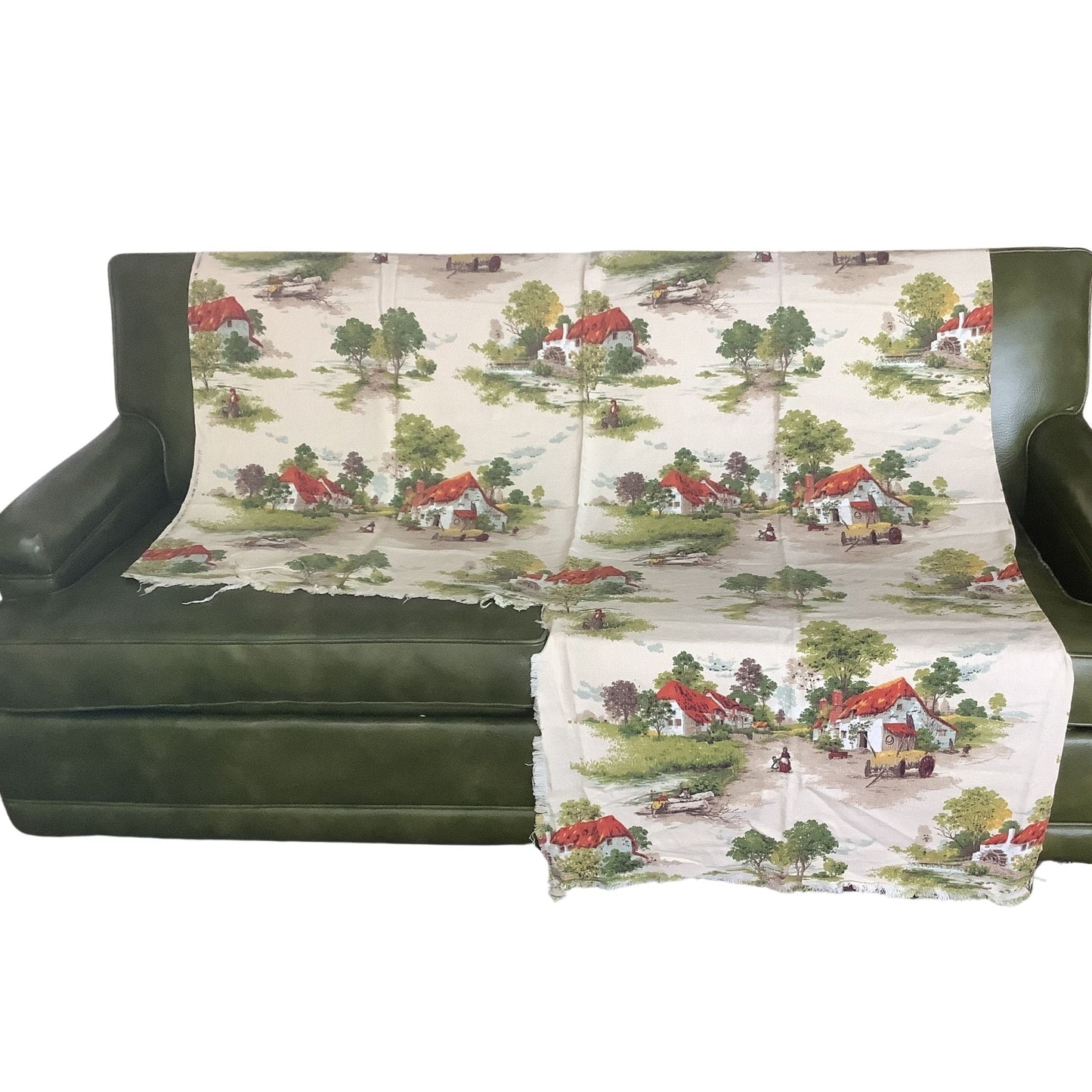 Farmhouse Barkcloth Remnant