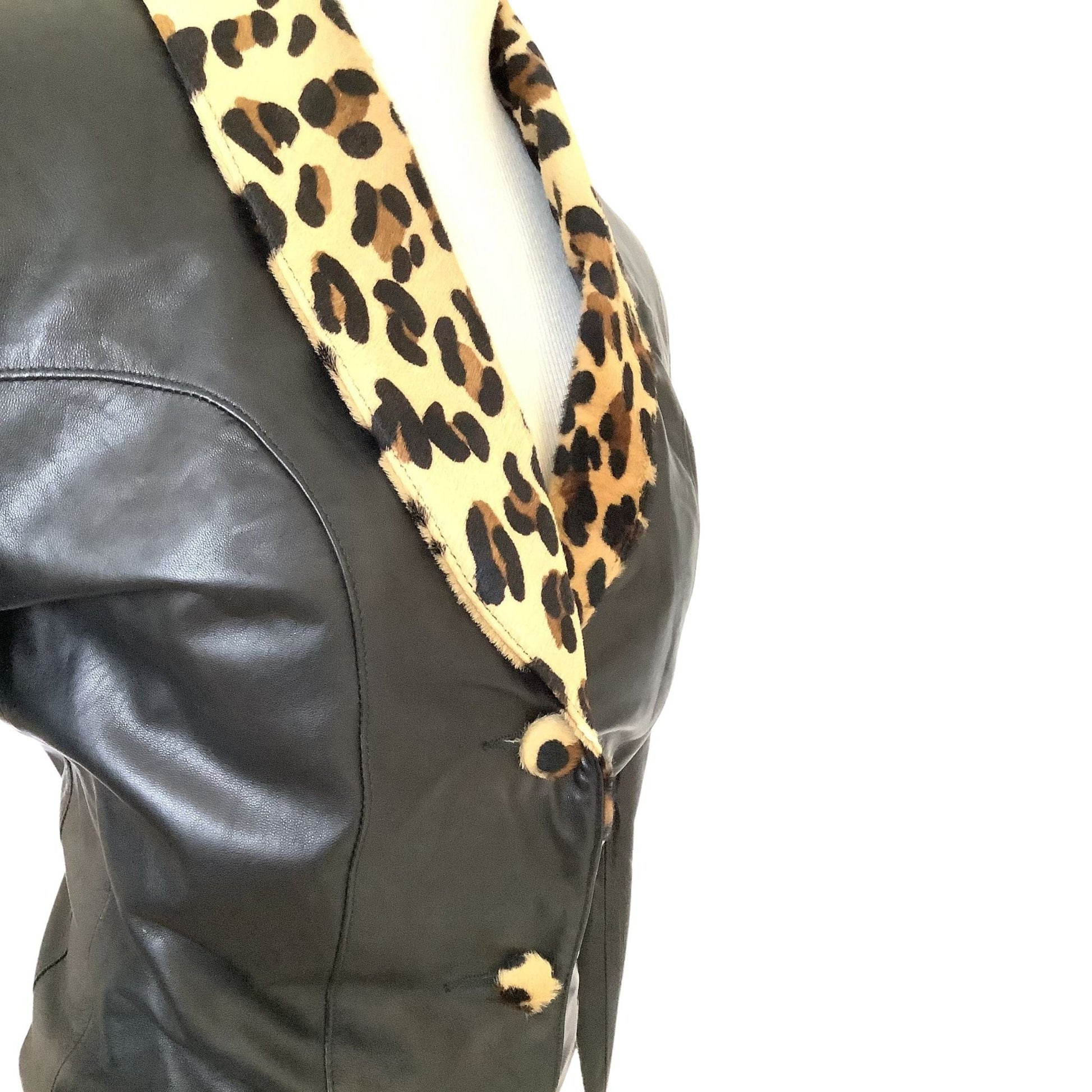 Faux Leopard Bolero