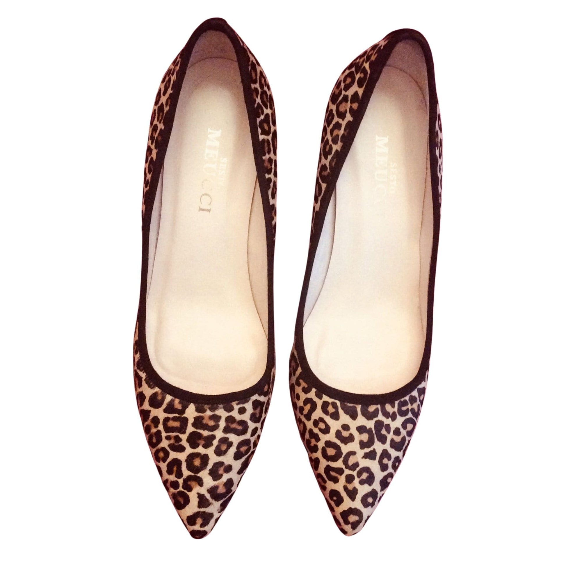 Faux Leopard Heels