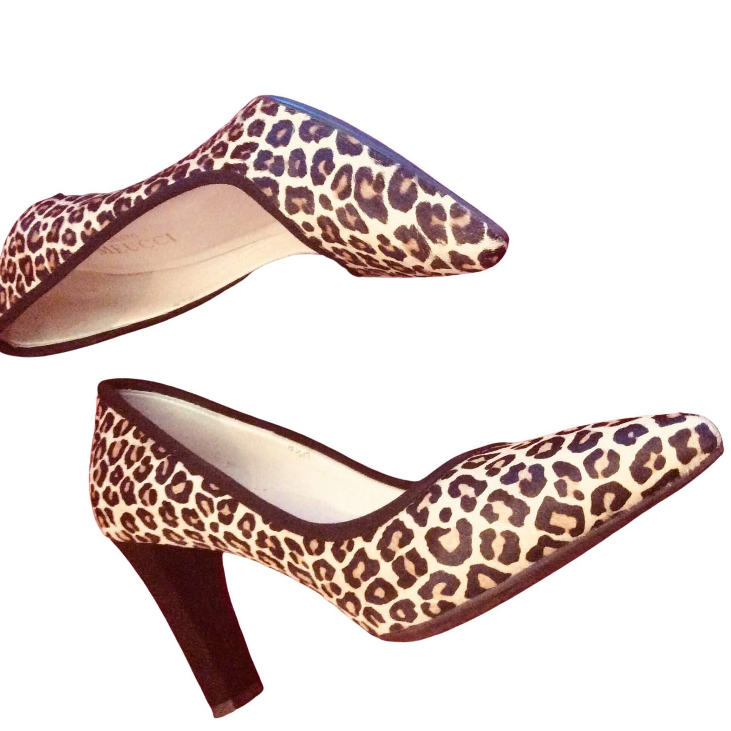 Faux Leopard Heels