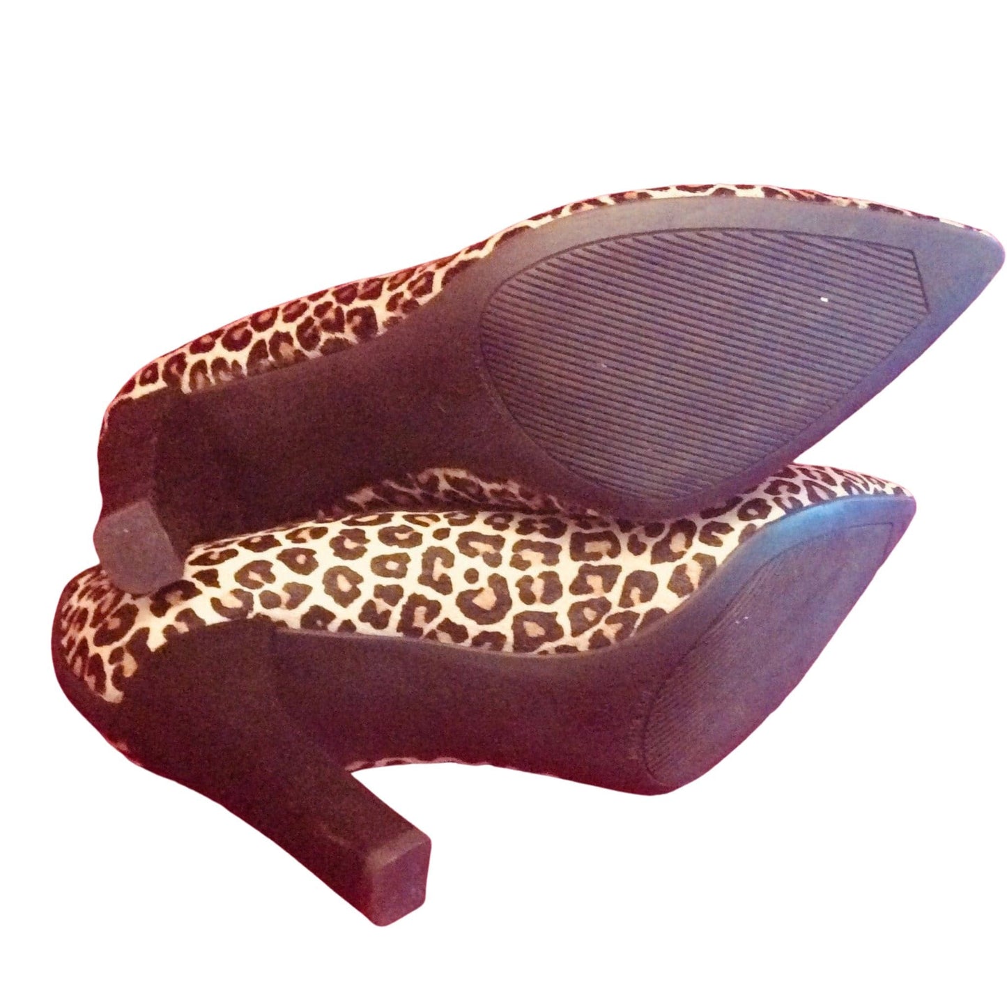 Faux Leopard Heels