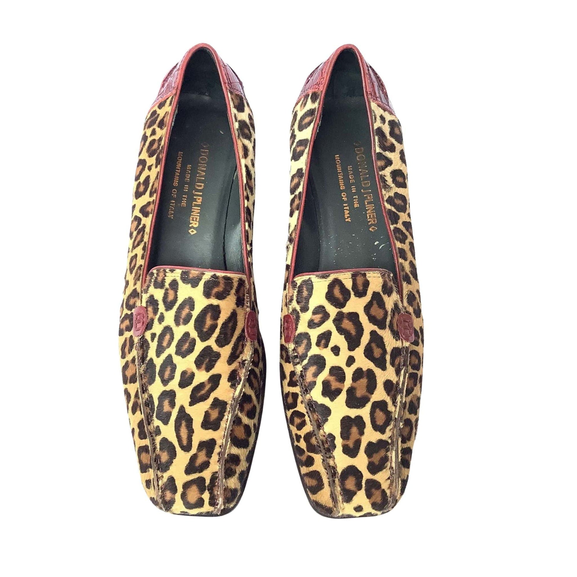 Faux Leopard Wedge Loafers 7 / Multi / Y2K - Now