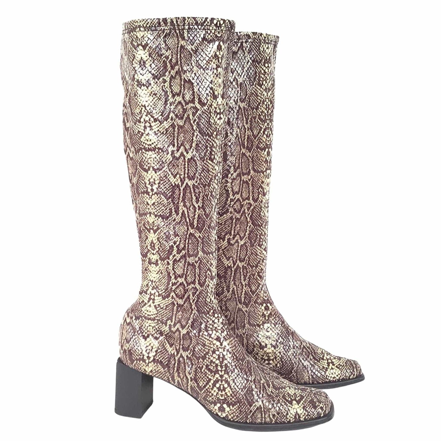 Faux Reptile GoGo Boots