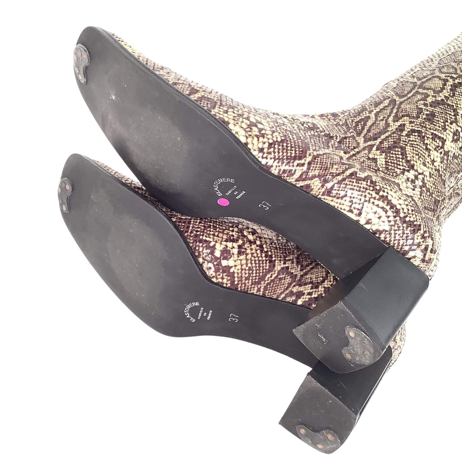 Faux Reptile GoGo Boots