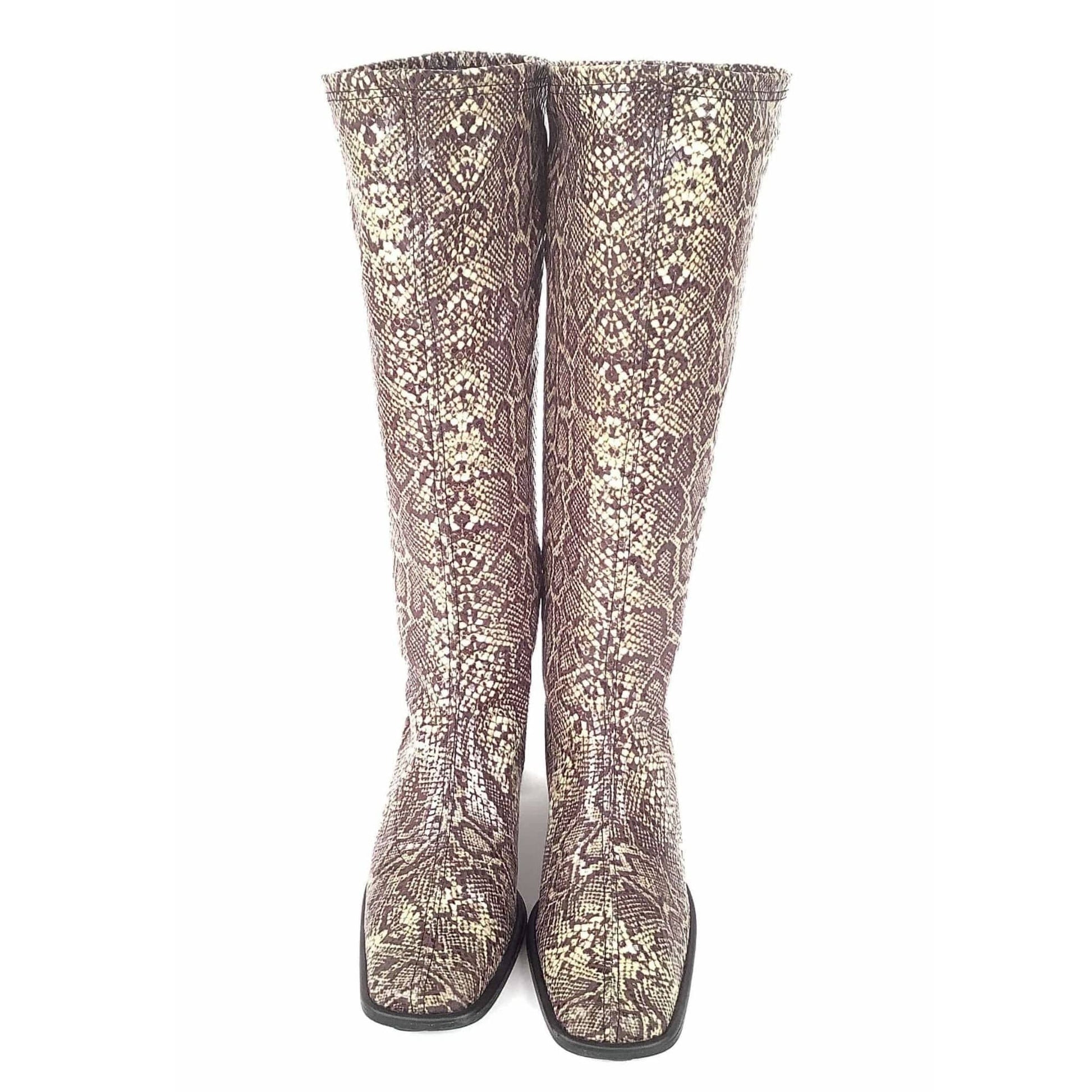 Faux Reptile GoGo Boots