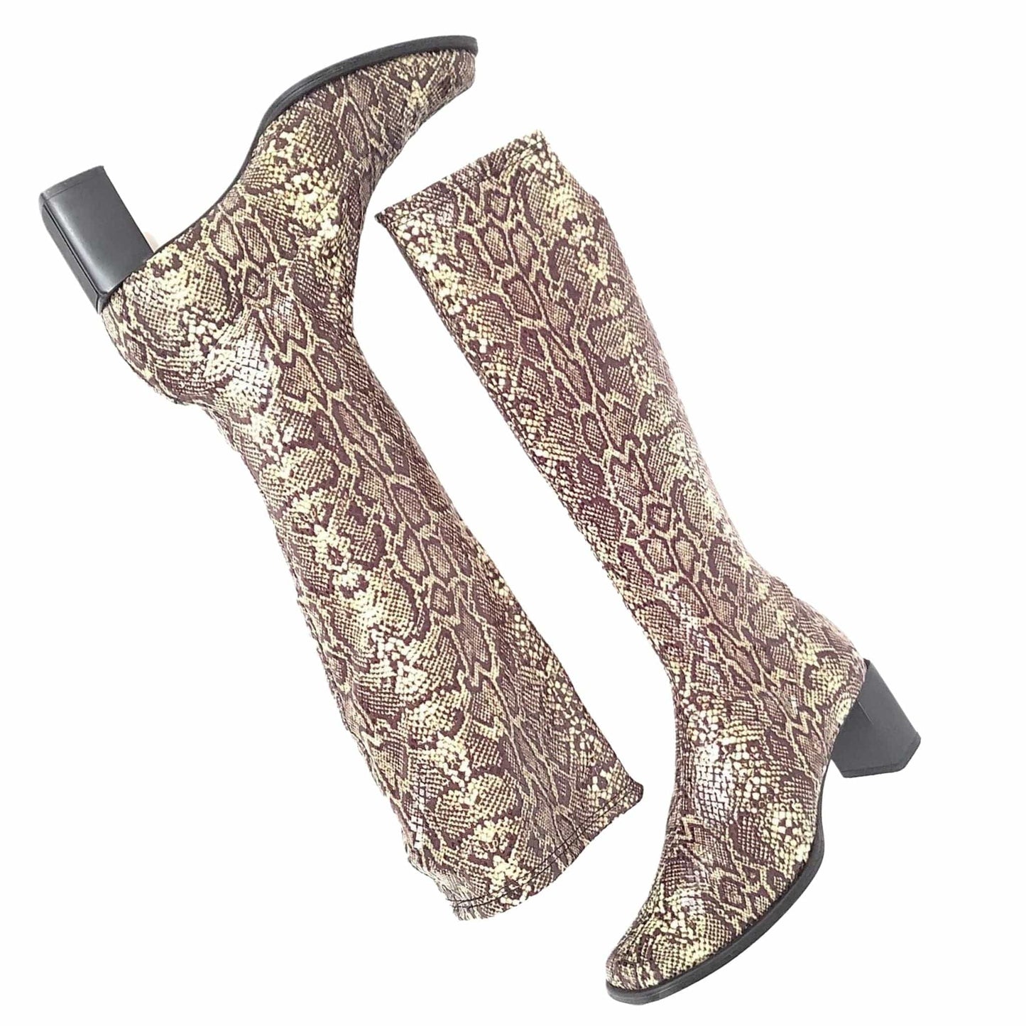 Faux Reptile GoGo Boots